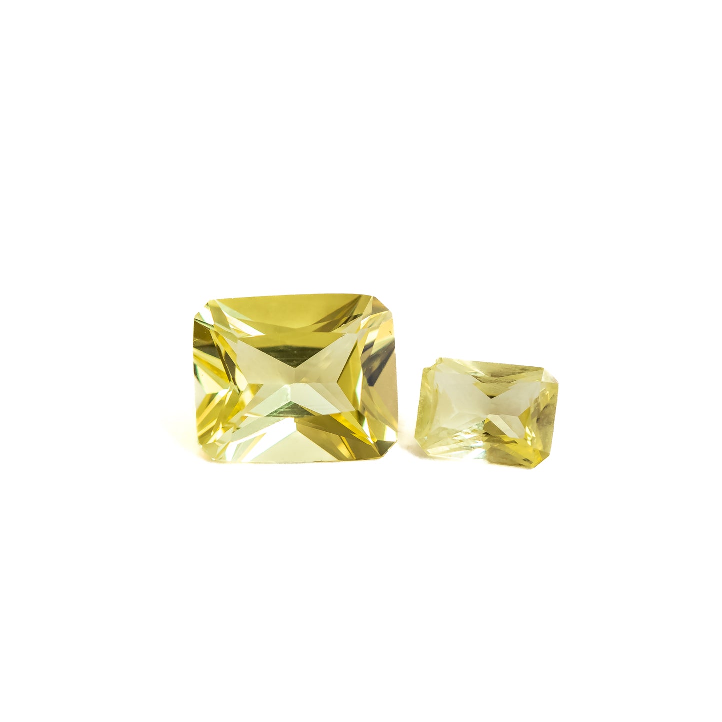 Nanosital #A-1302 Yellow Octagon 12*10 mm, 8*6 mm