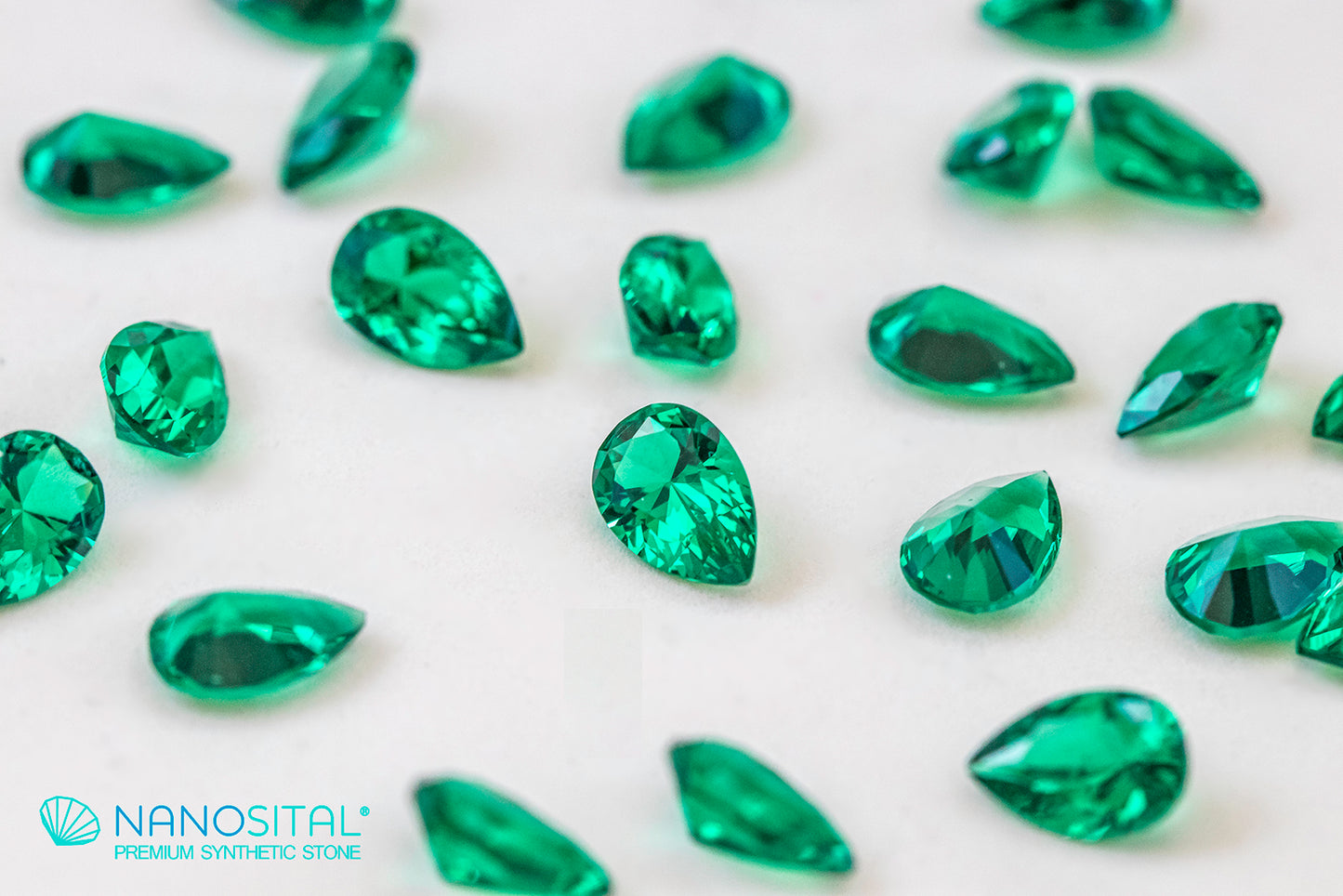 Nanosital #0/2 Emerald Pear 12*8 mm, 10*7 mm, 9*6 mm