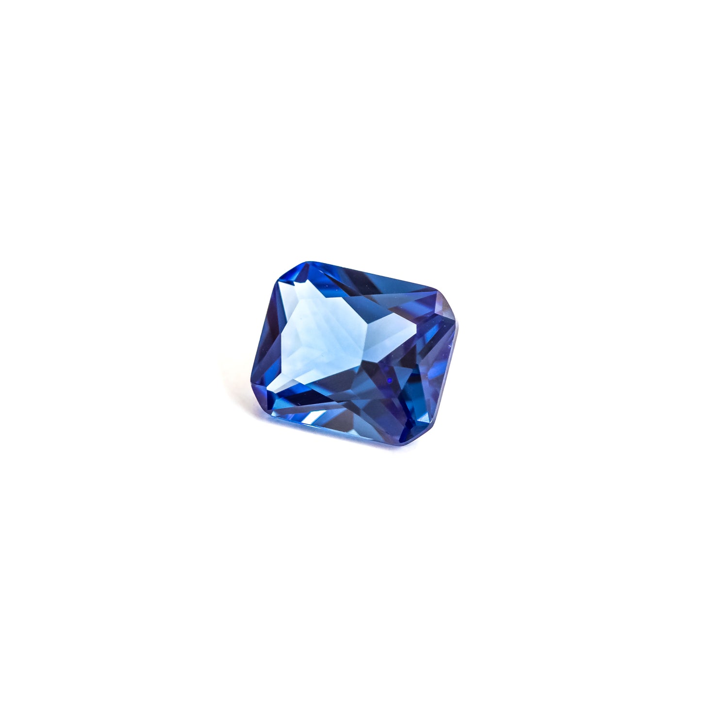 Nanosital #A-472 Sapphire Blue Light Octagon 12*10 mm, 8*6 mm