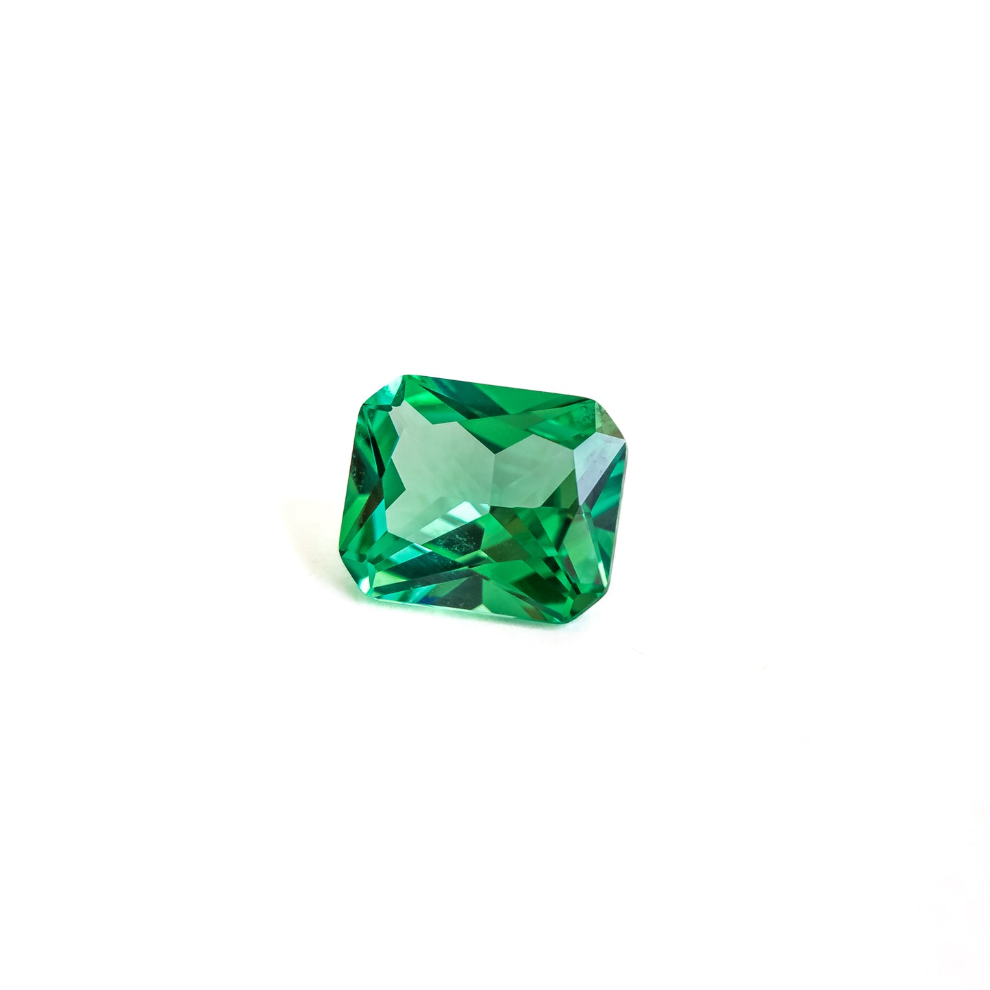 Nanosital #A-785 Emerald Super Light Octagon 12*10 mm, 8*6 mm