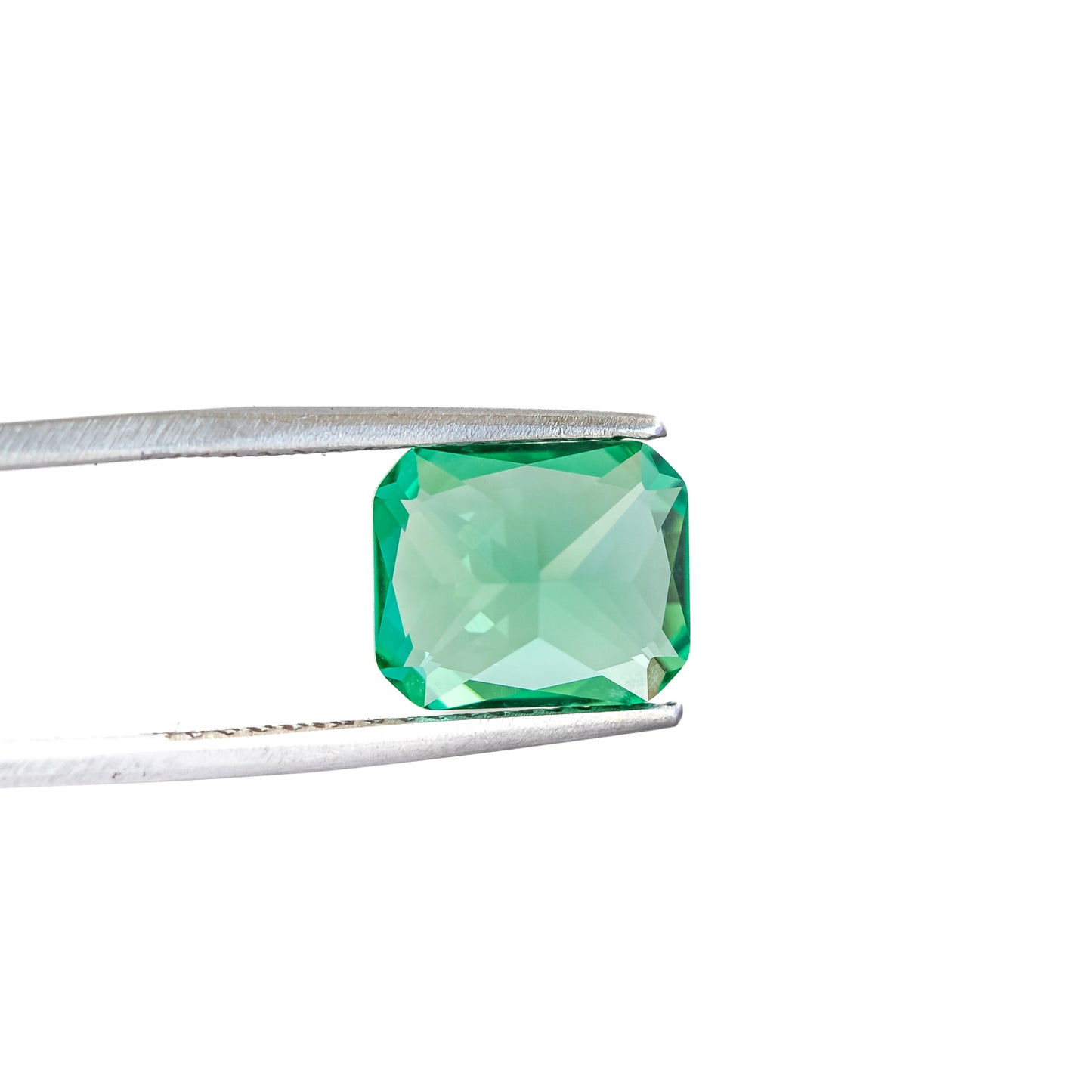 Nanosital #A-785 Emerald Super Light Octagon 12*10 mm, 8*6 mm