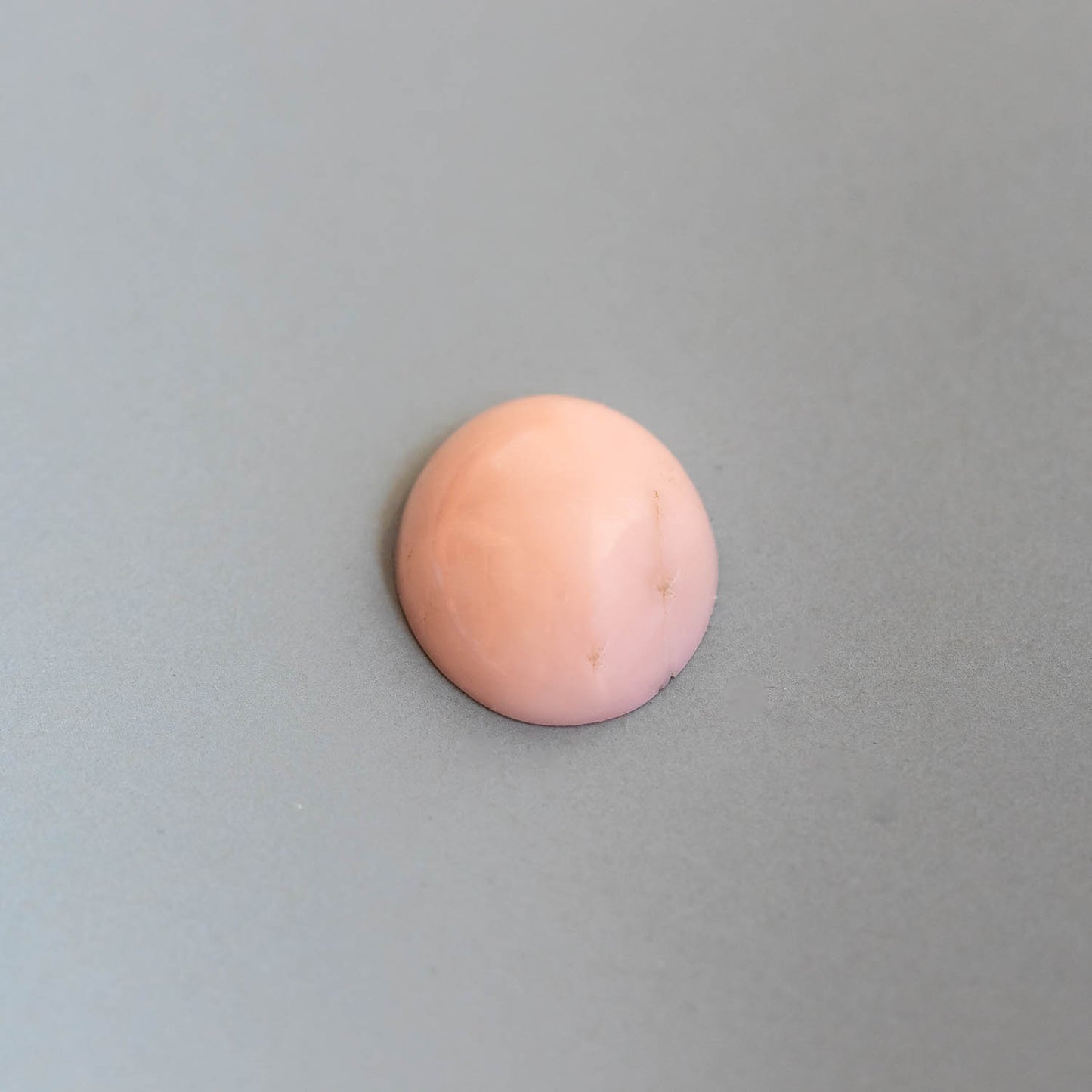 Nanosital #0001 Milky White and Pink Oval Cabochon 14*10 mm,