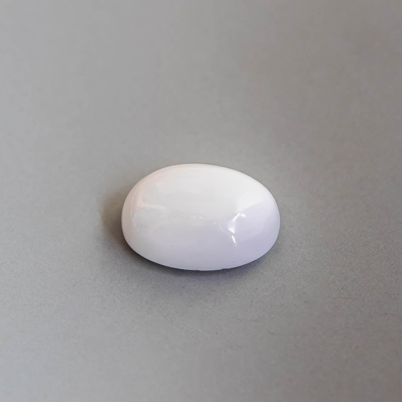 Nanosital #0001 Milky White and Pink Oval Cabochon 14*10 mm,