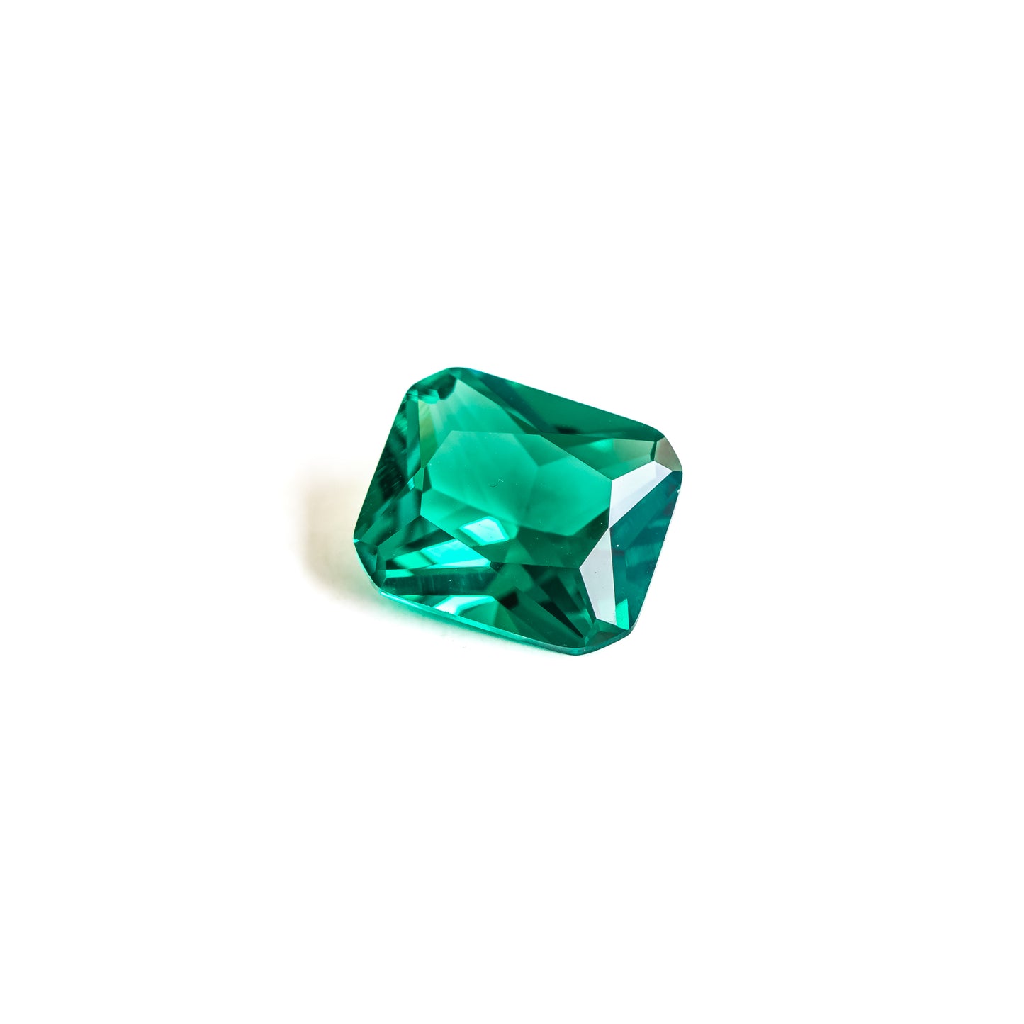 Nanosital #0/3B Emerald Bluish Light Octagon 12*10 mm, 8*6 mm