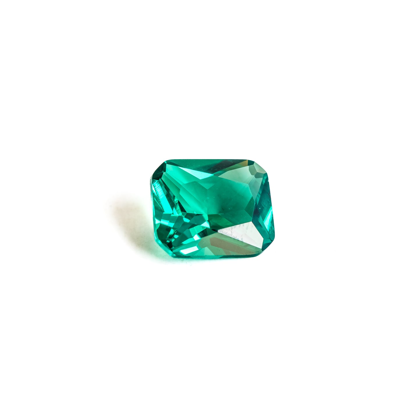 Nanosital #0/3B Emerald Bluish Light Octagon 12*10 mm, 8*6 mm