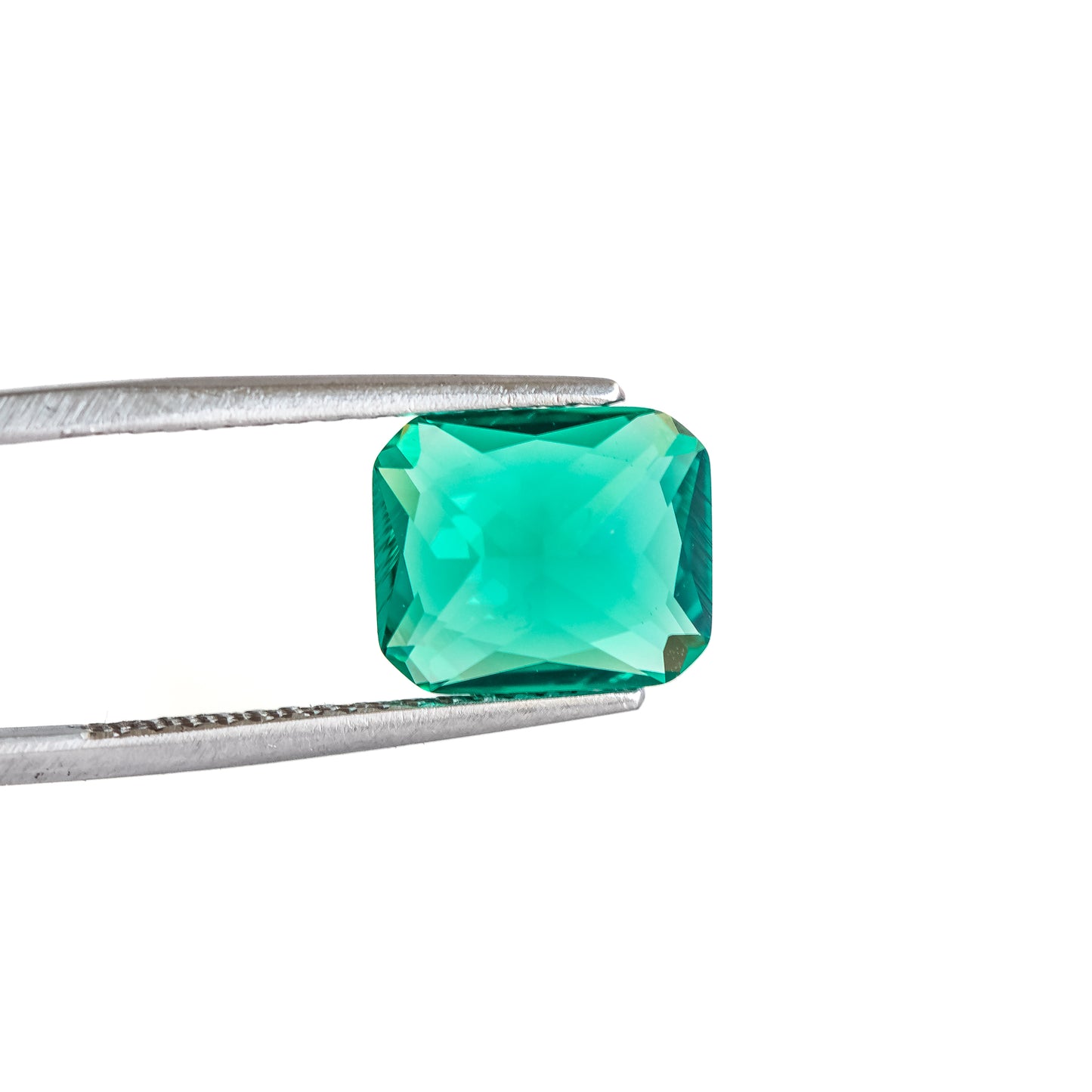 Nanosital #0/3B Emerald Bluish Light Octagon 12*10 mm, 8*6 mm