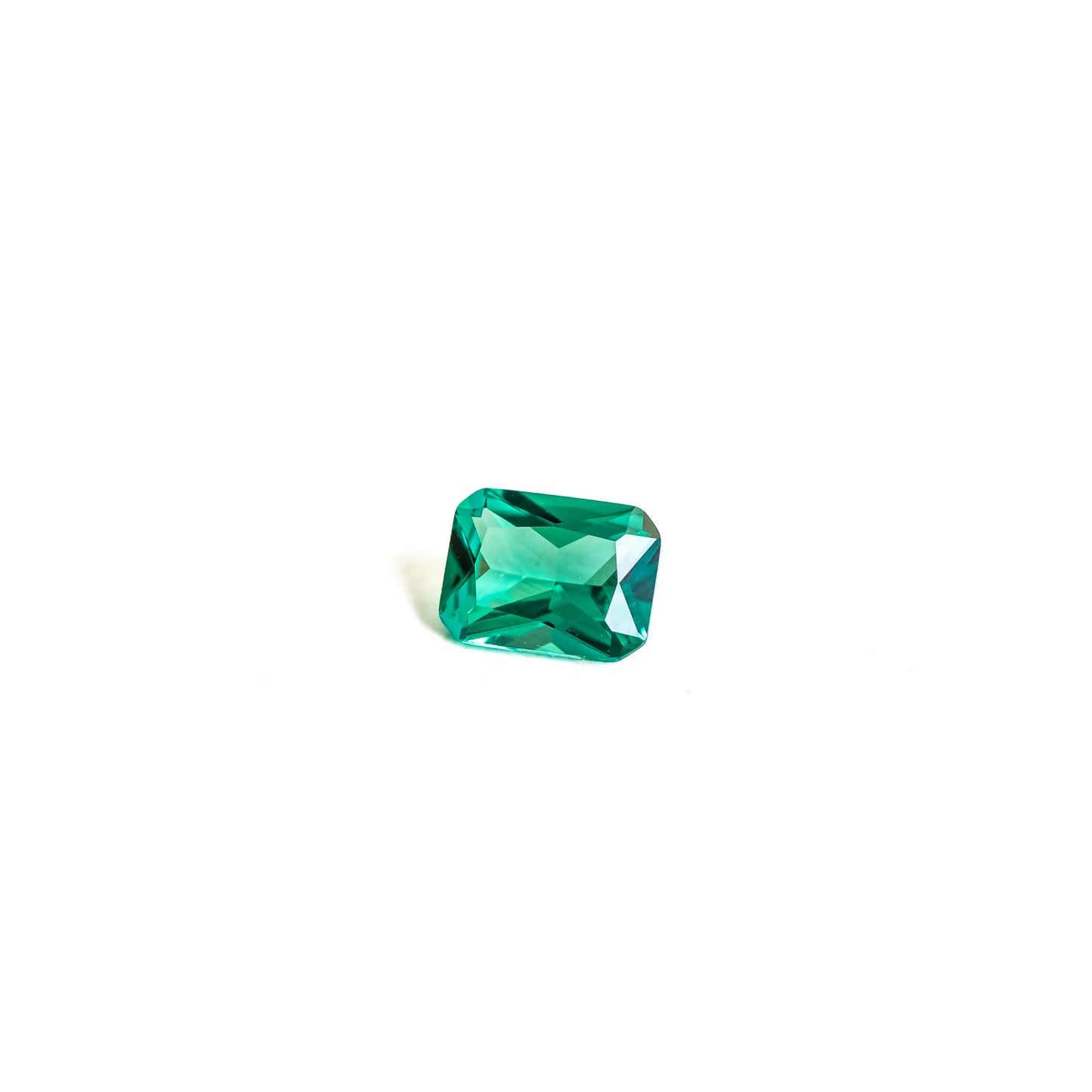Nanosital #0/3B Emerald Bluish Light Octagon 12*10 mm, 8*6 mm