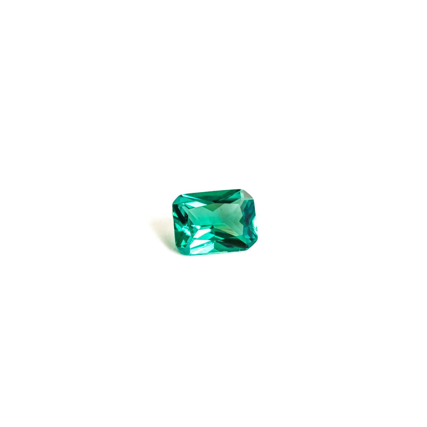 Nanosital #0/3B Emerald Bluish Light Octagon 12*10 mm, 8*6 mm