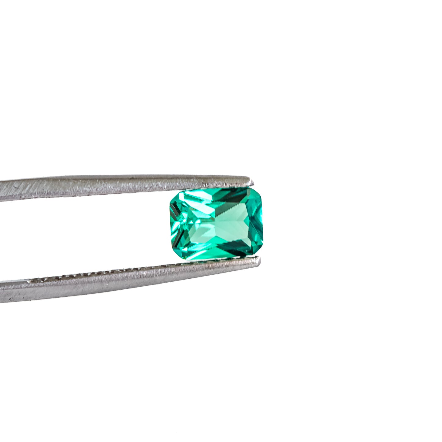 Nanosital #0/3B Emerald Bluish Light Octagon 12*10 mm, 8*6 mm