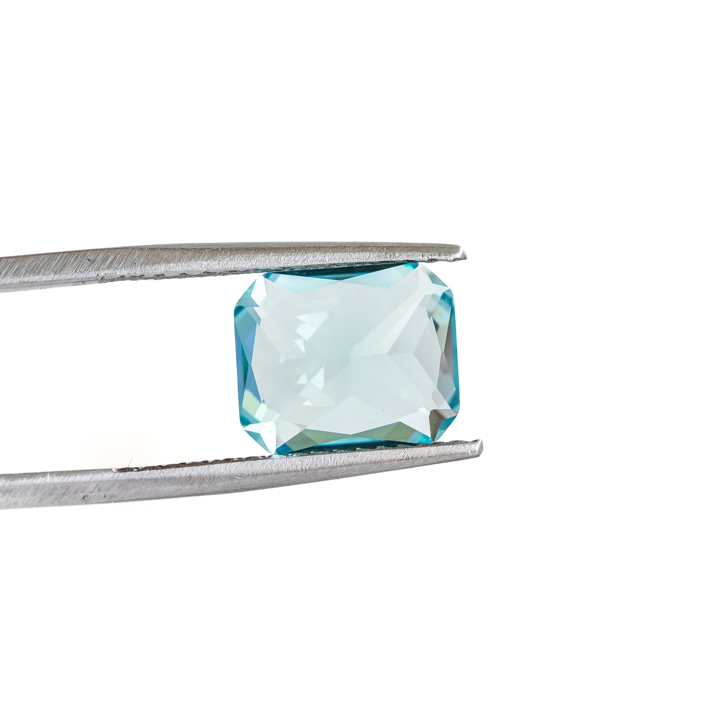 Nanosital #A-150 Aquamarine Octagon 12*10 mm, 8*6 mm