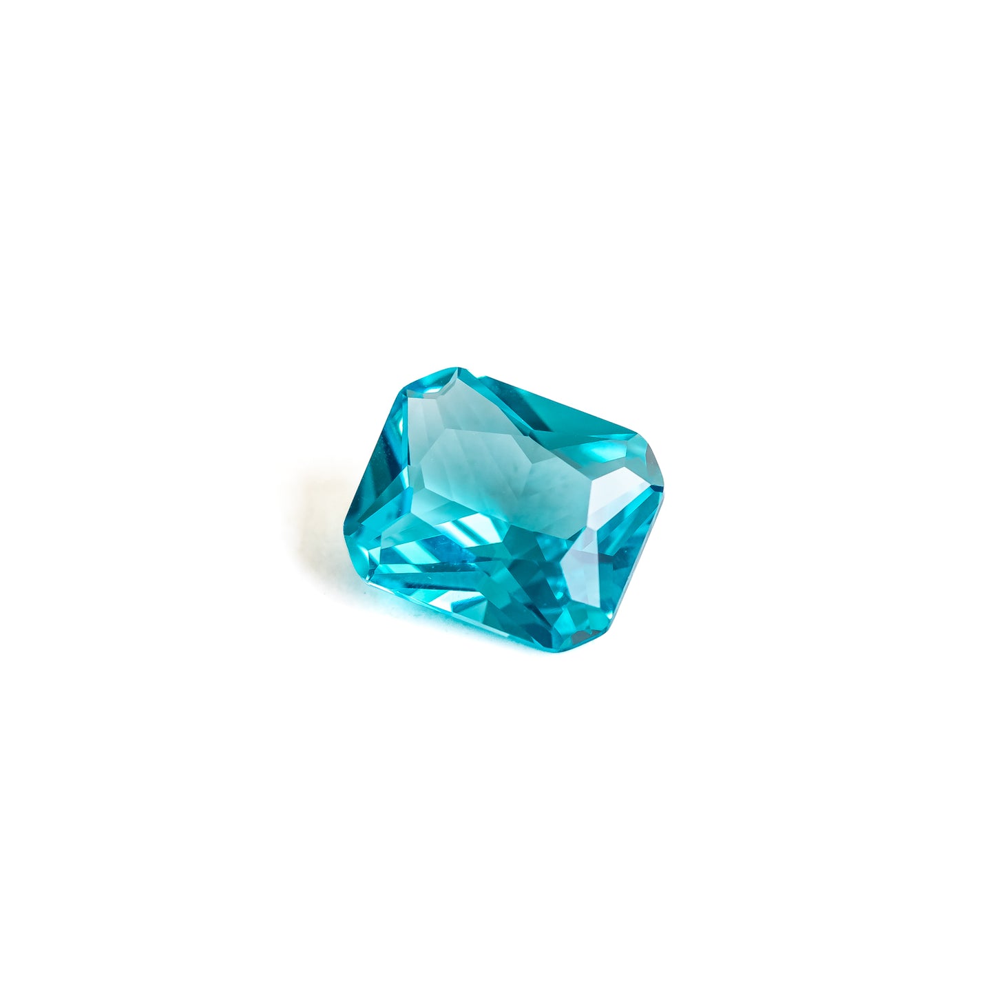 Nanosital #B-6204 Paraiba Neon Octagon 12*10 mm, 8*6 mm