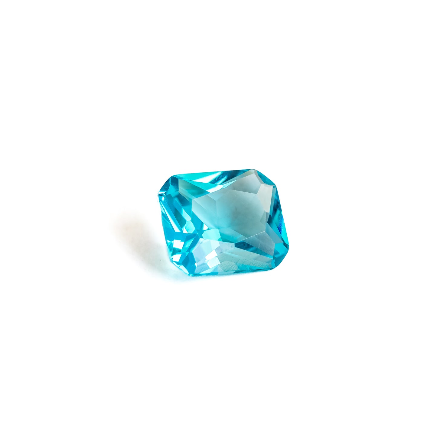 Nanosital #B-6204 Paraiba Neon Octagon 12*10 mm, 8*6 mm