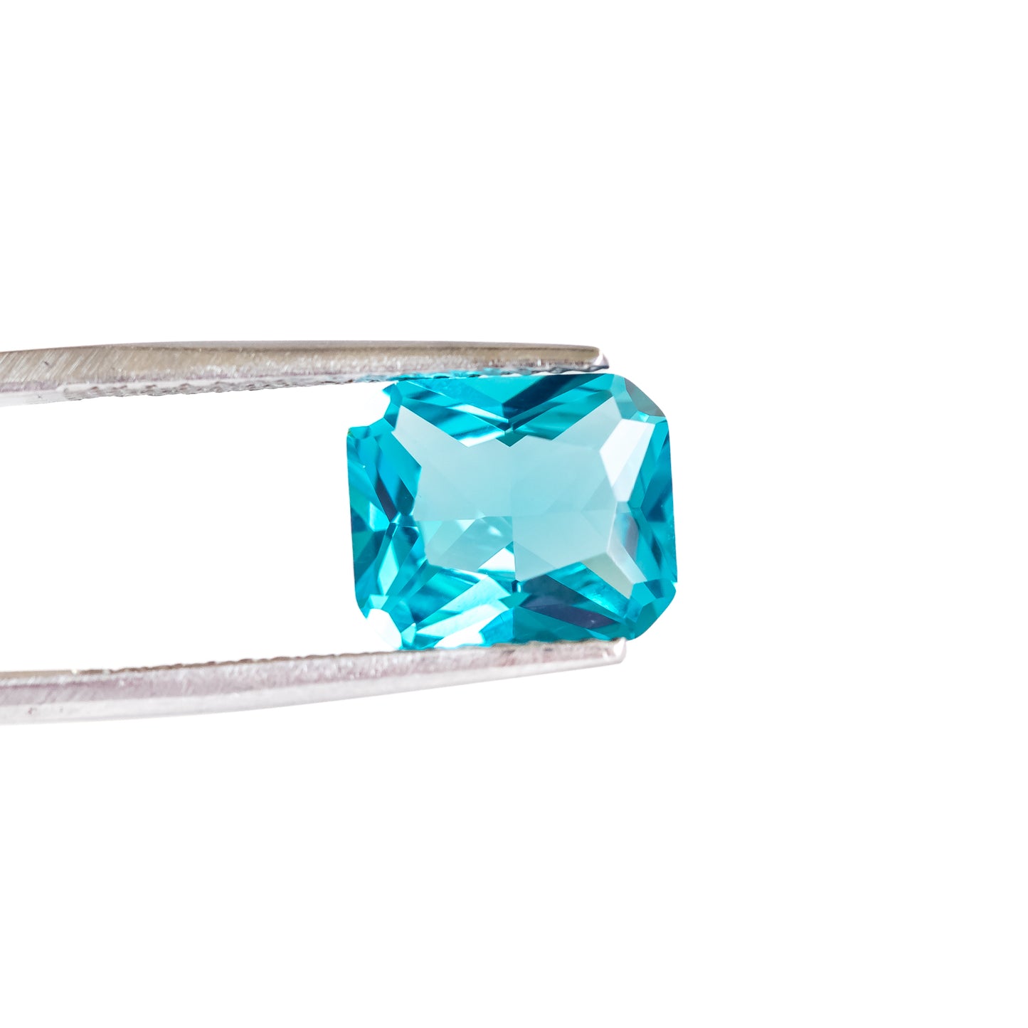 Nanosital #B-6204 Paraiba Neon Octagon 12*10 mm, 8*6 mm