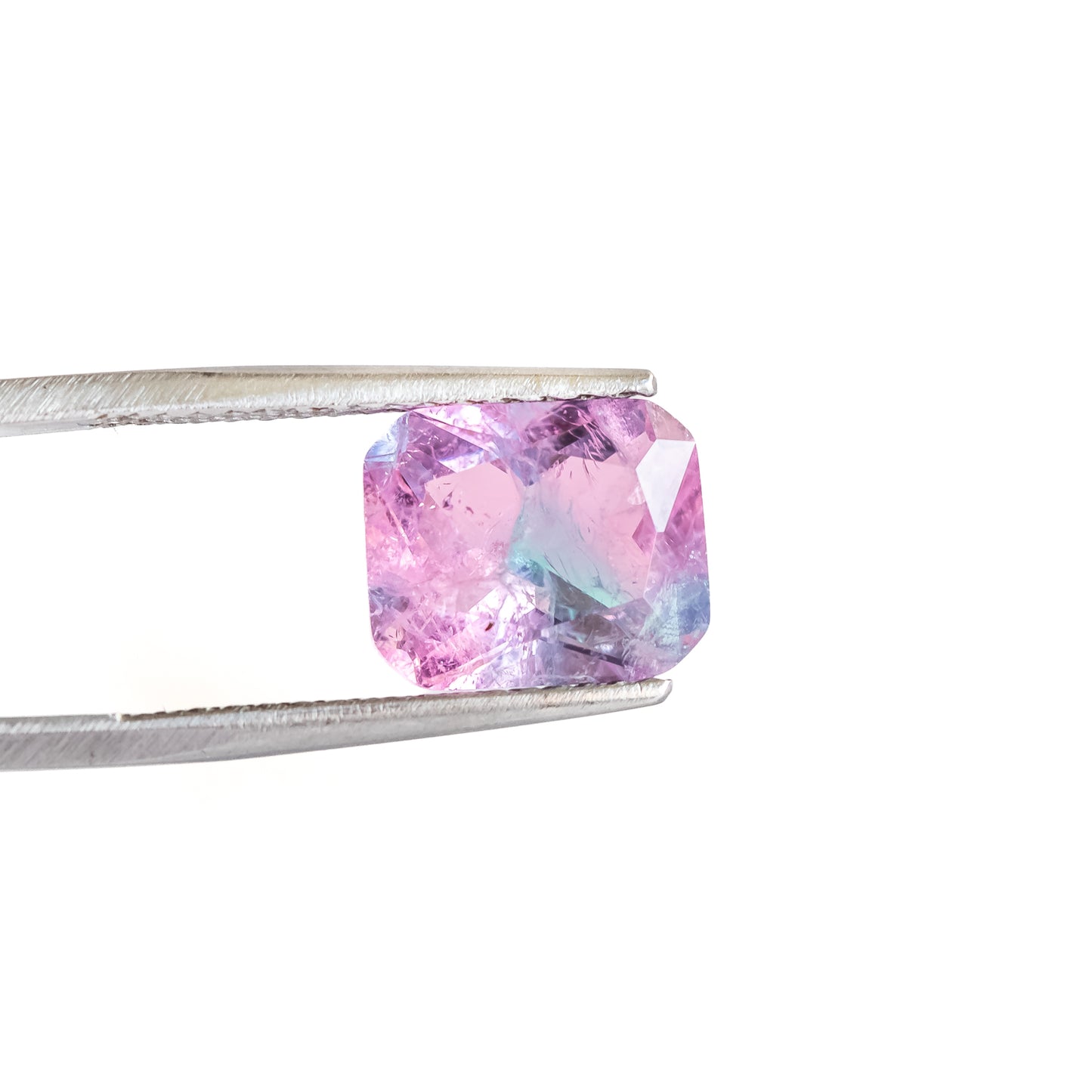 Nanosital #A-3674+A-7309 Pink-Blue Mélange Octagon 12*10 mm, 8*6 mm