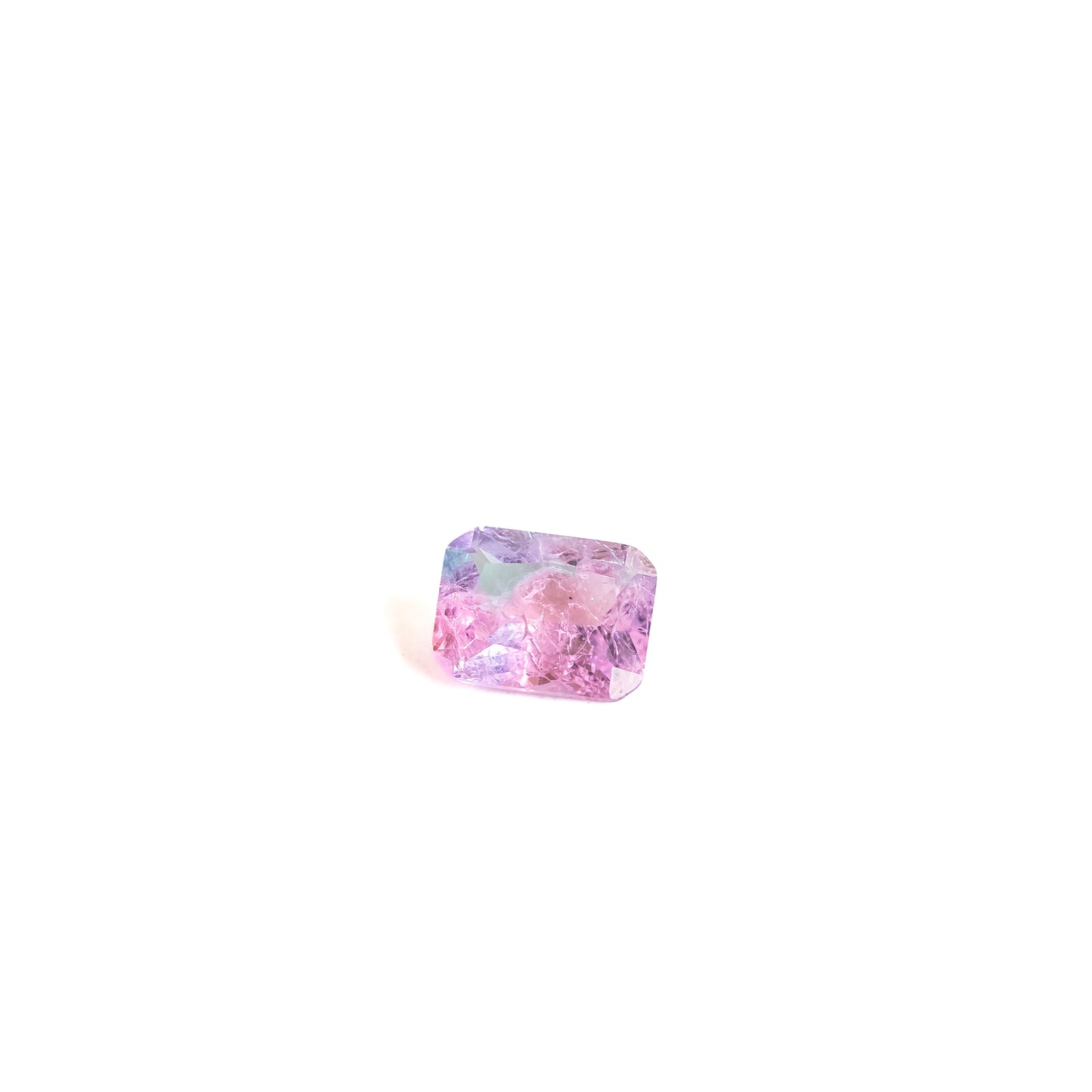 Nanosital #A-3674+A-7309 Pink-Blue Mélange Octagon 12*10 mm, 8*6 mm