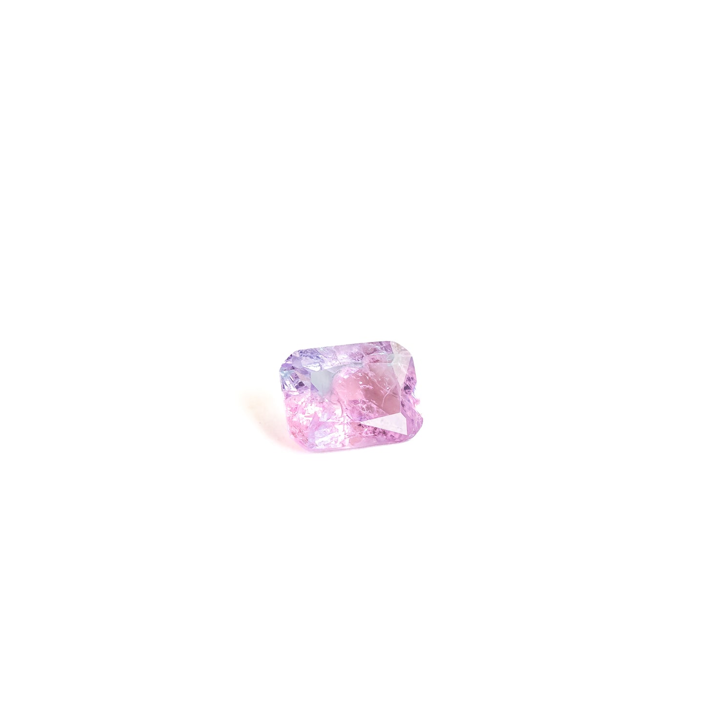 Nanosital #A-3674+A-7309 Pink-Blue Mélange Octagon 12*10 mm, 8*6 mm