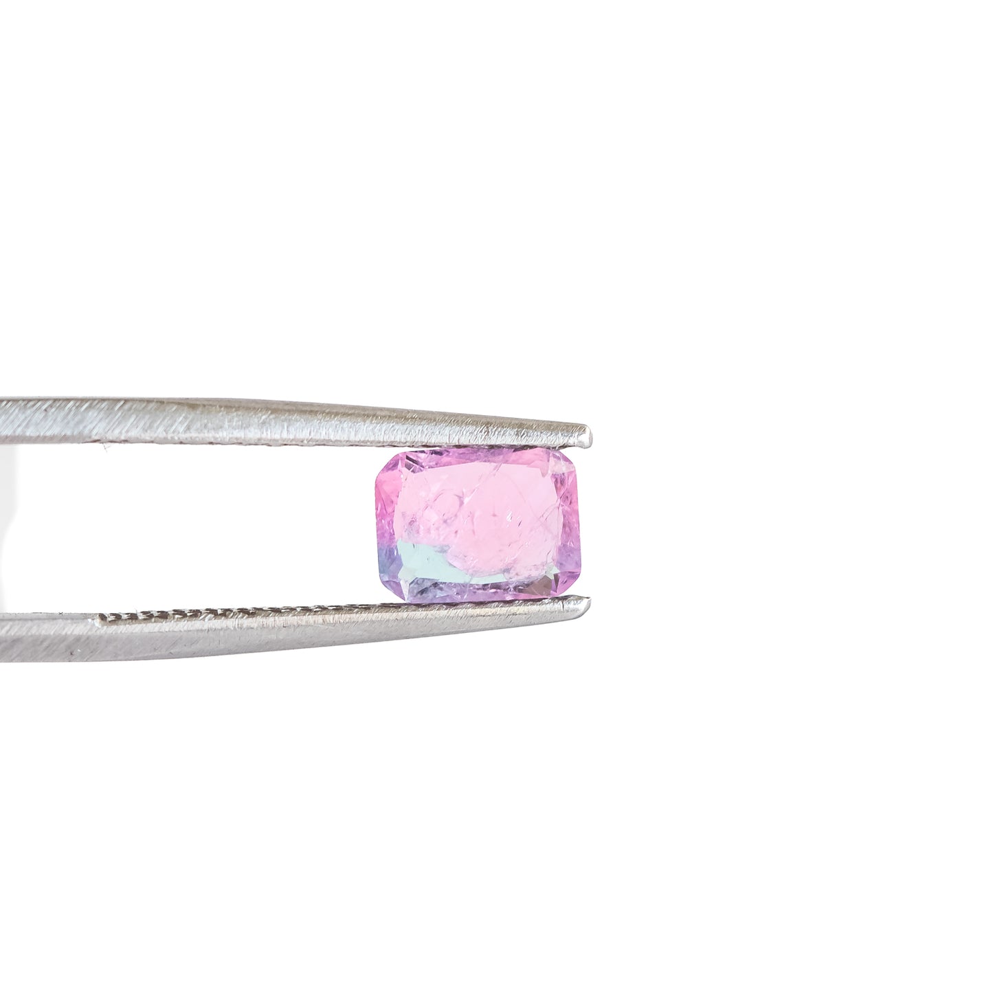 Nanosital #A-3674+A-7309 Pink-Blue Mélange Octagon 12*10 mm, 8*6 mm