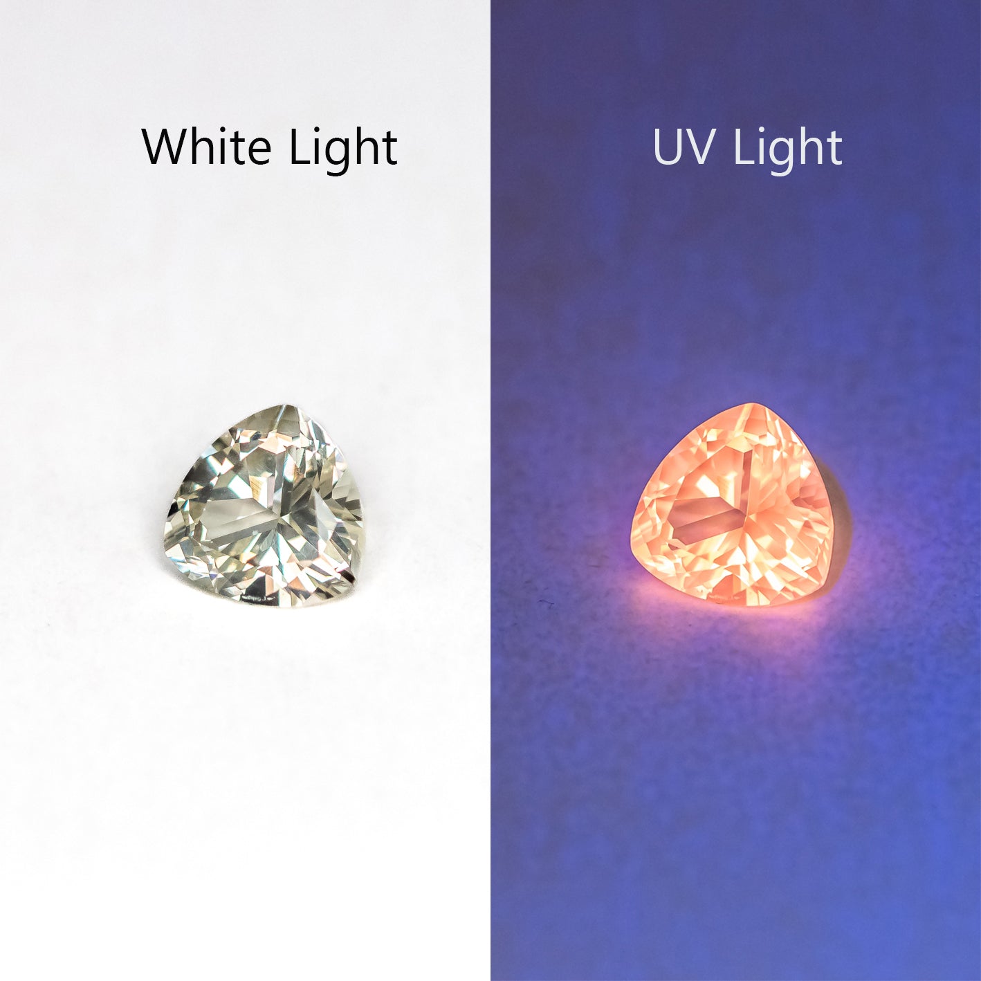 Nanosital #E-377 UV Very Light Yellow Trillion 10*10 mm