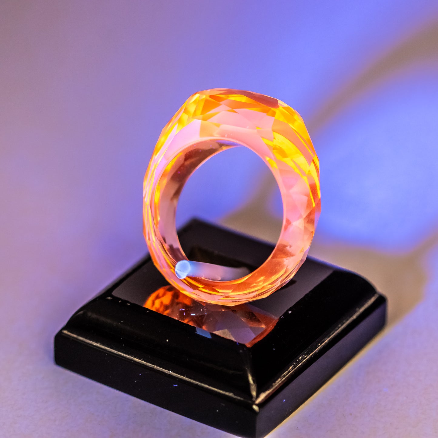 Nanosital UV Ring White, Yellow, Pink and Champagne size 17.5 m , US size 7