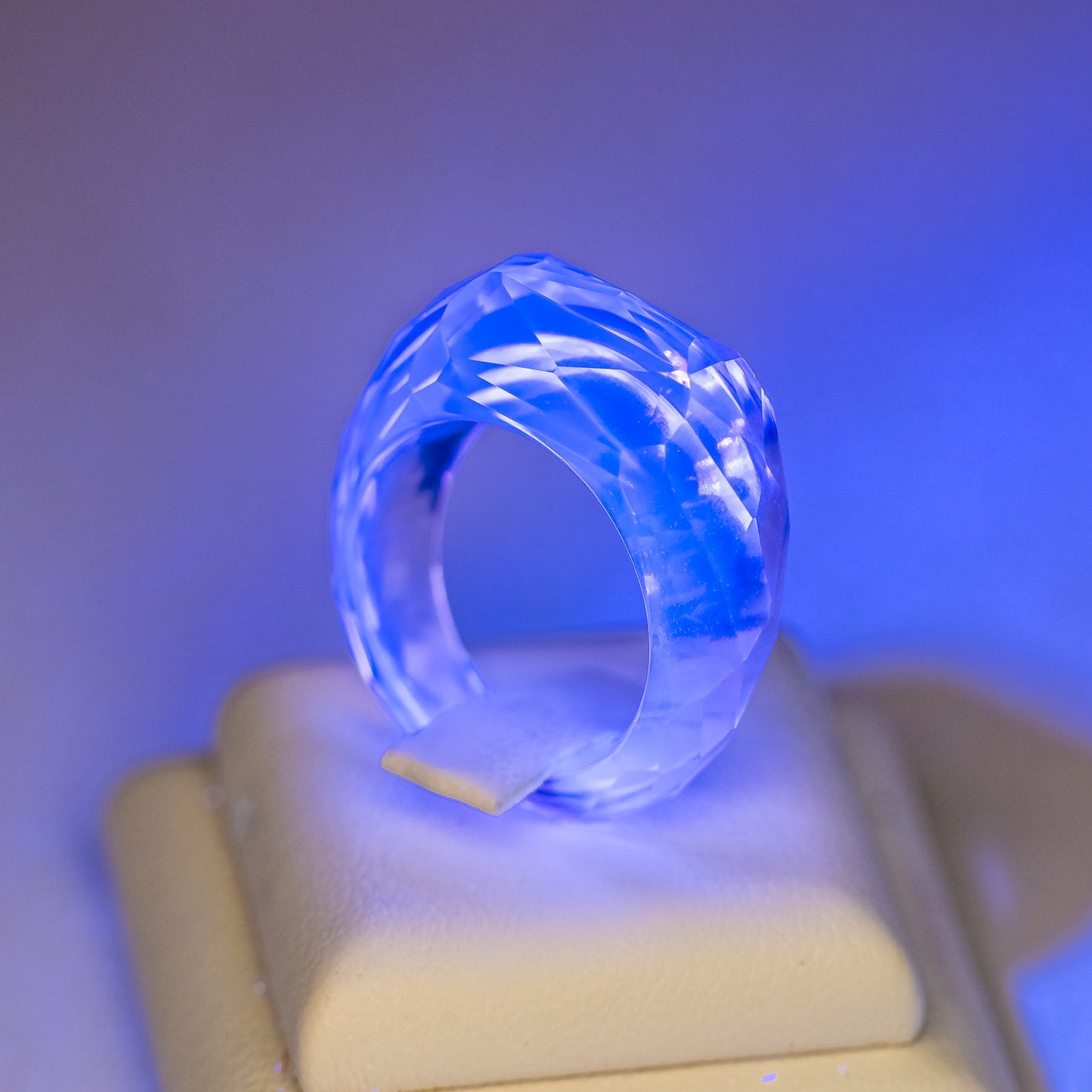 Nanosital UV Ring White, Yellow, Pink and Champagne size 17.5 m , US size 7