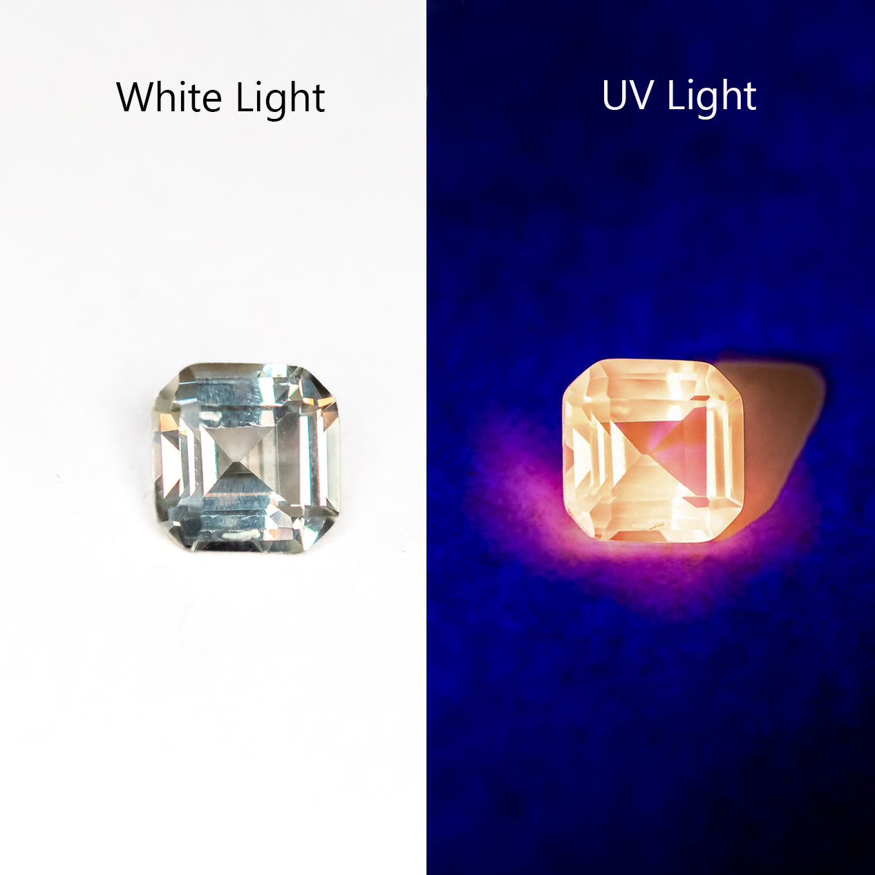 Nanosital #E-377 UV Very Light Yellow Octagon 8*8 mm
