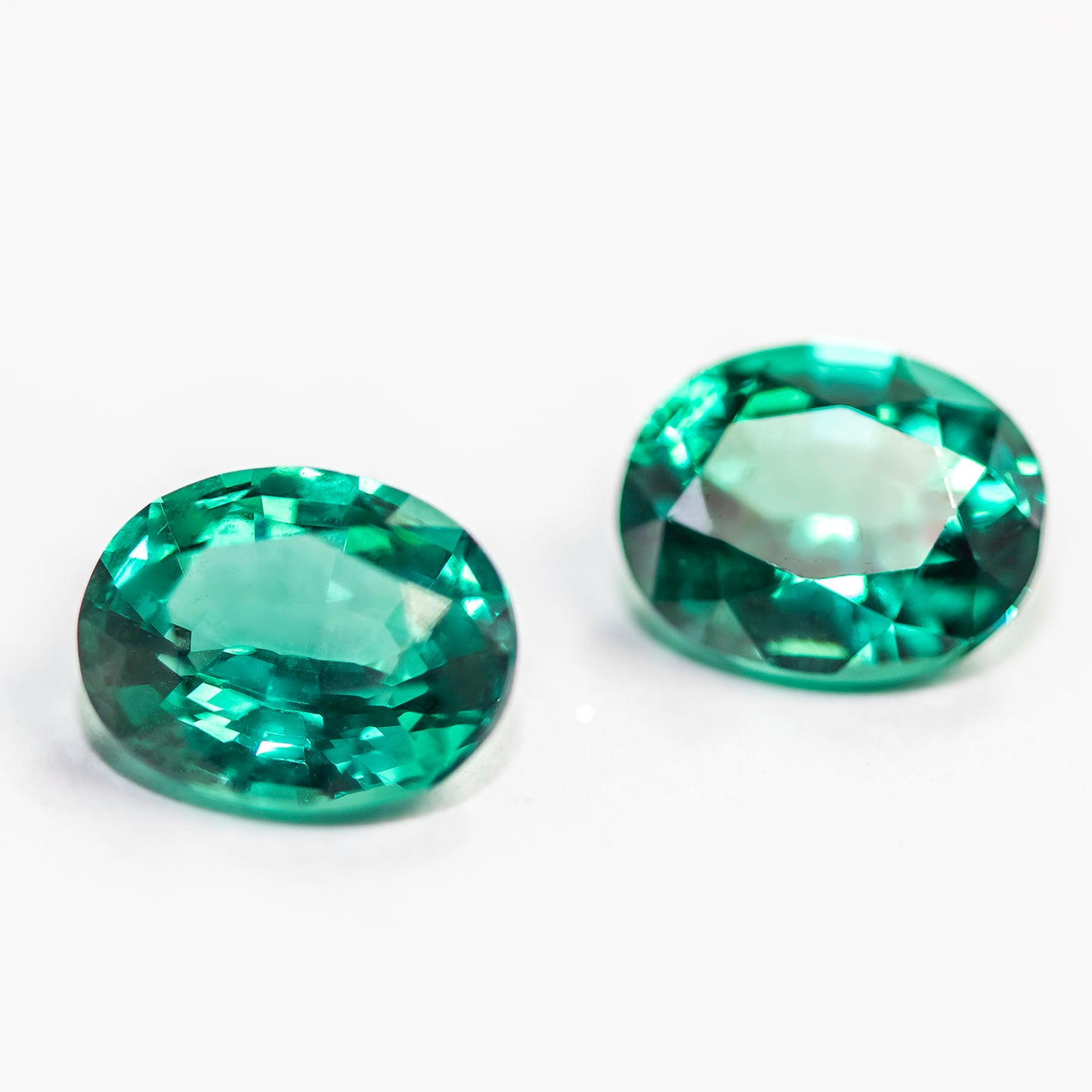 Nanosital #A-75 Tourmaline Paraiba Oval 10*8 mm, 8*6 mm, 6*4 mm