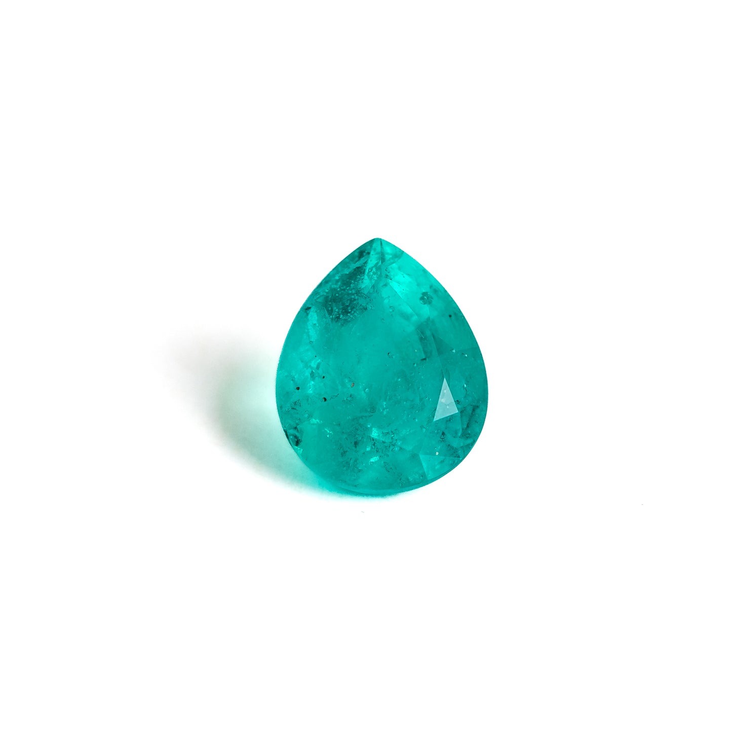 Nanosital #ZP-8 Paraiba with inclusions Pear 17*14 mm