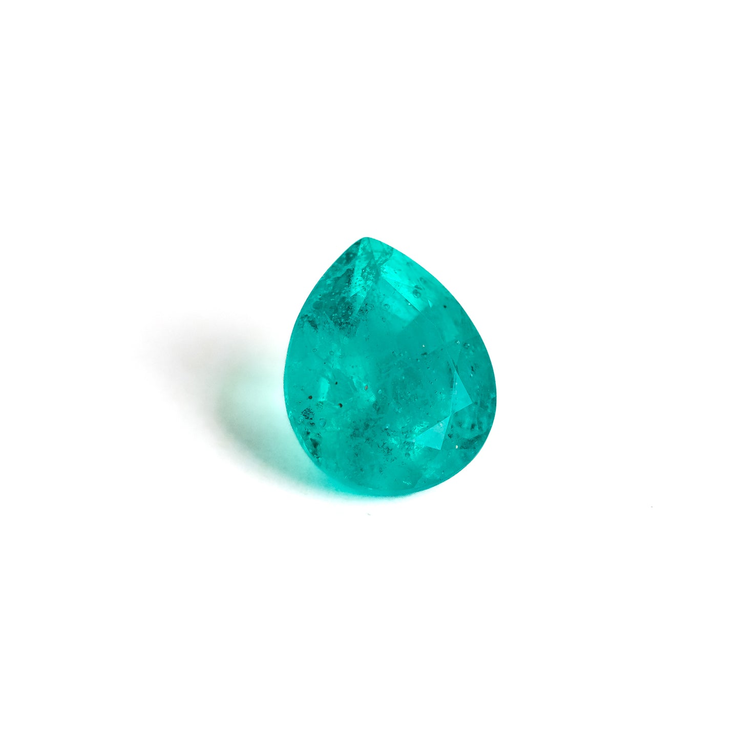 Nanosital #ZP-8 Paraiba with inclusions Pear 17*14 mm