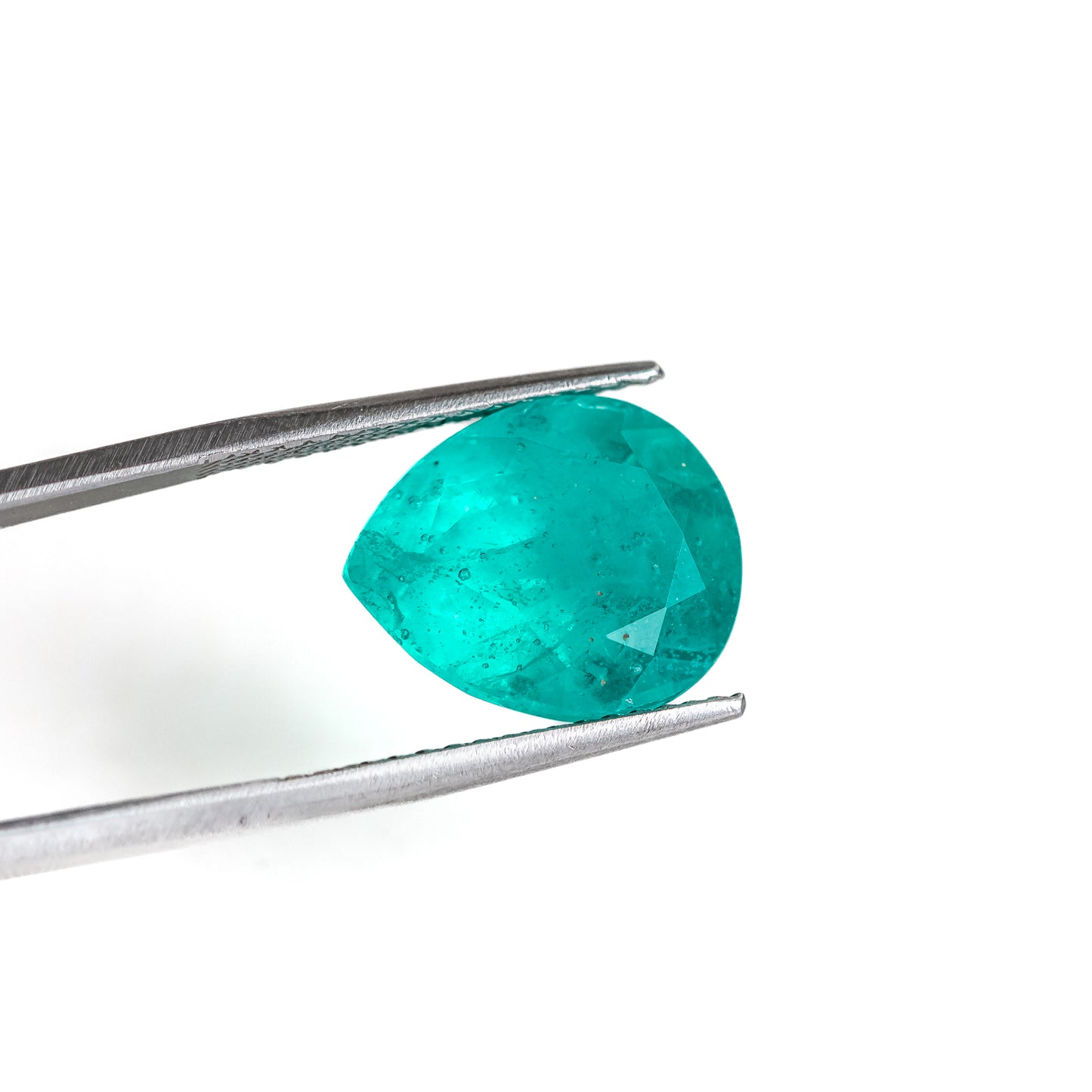 Nanosital #ZP-8 Paraiba with inclusions Pear 17*14 mm