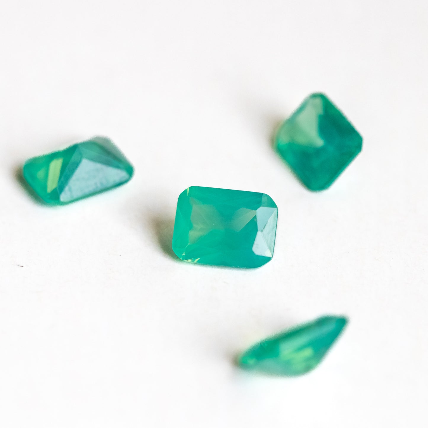 Nanosital #004 Opal Green Octagon 8*6 mm
