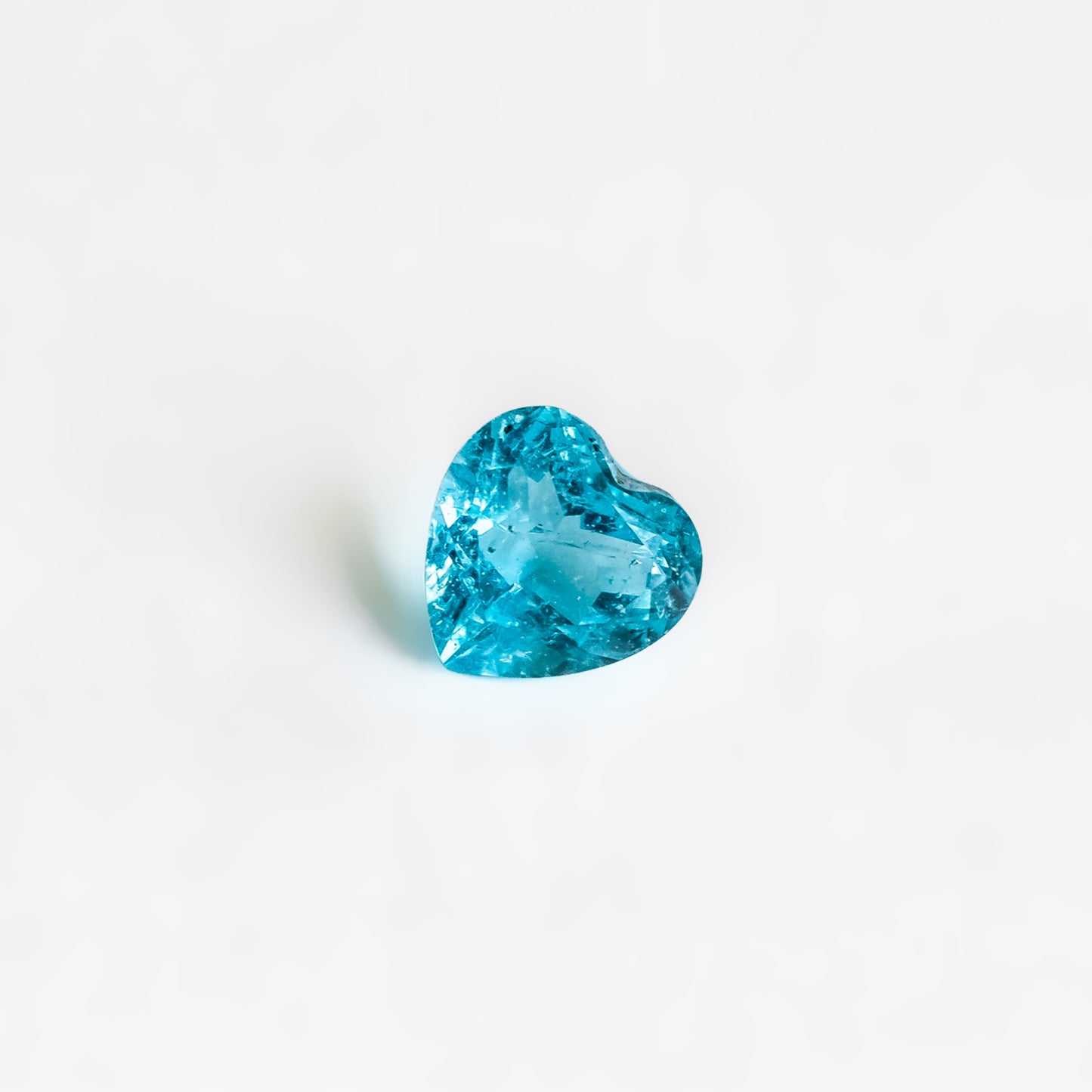 Nanosital #Z-P7 Paraiba with inclusions Heart 8.8 mm, 10 mm