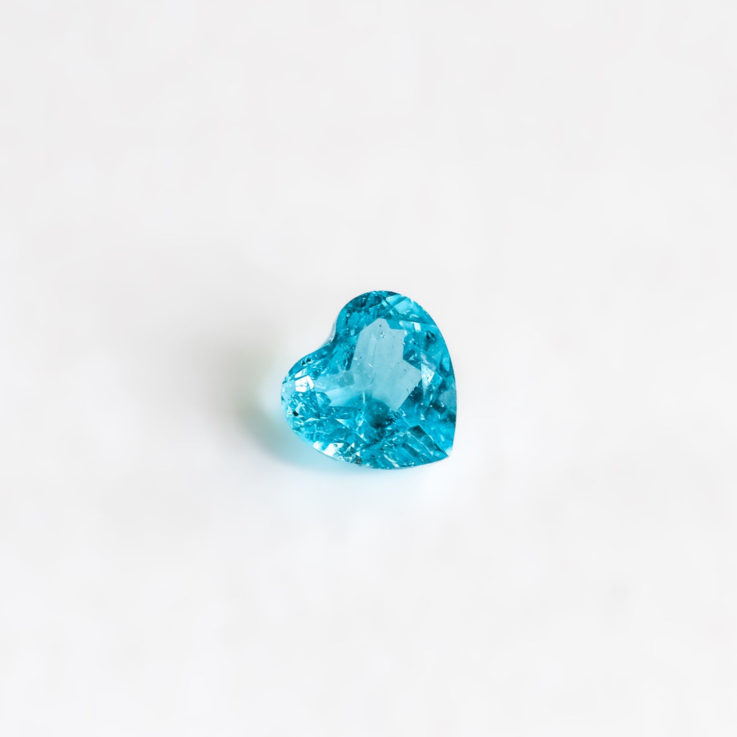 Nanosital #Z-P7 Paraiba with inclusions Heart 8.8 mm, 10 mm