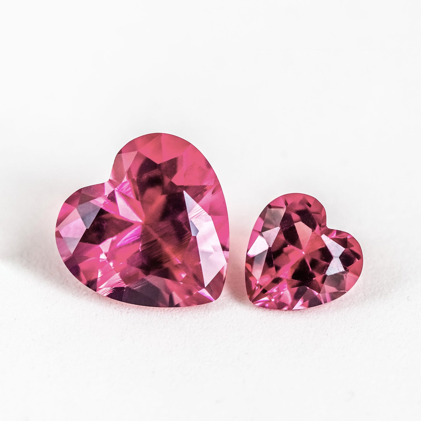 Nanosital #TB-9M Pink Tourmaline Heart 10*10 mm, 13*13 mm