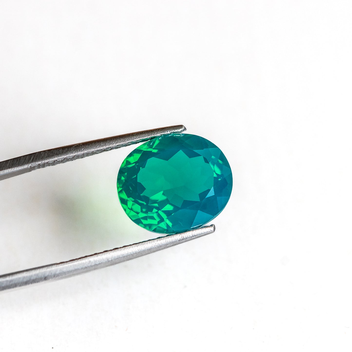 Nanosital #C-204/2 Green Opal Oval 14*12 mm, 12*10 mm, 10*8 mm, 8*6 mm