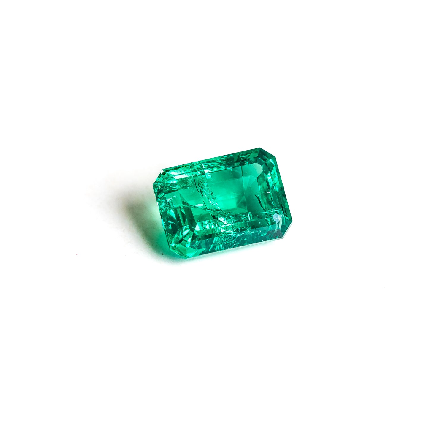Nanosital #Z-0/4 Emerald with inclusions Octagon 18*13 mm