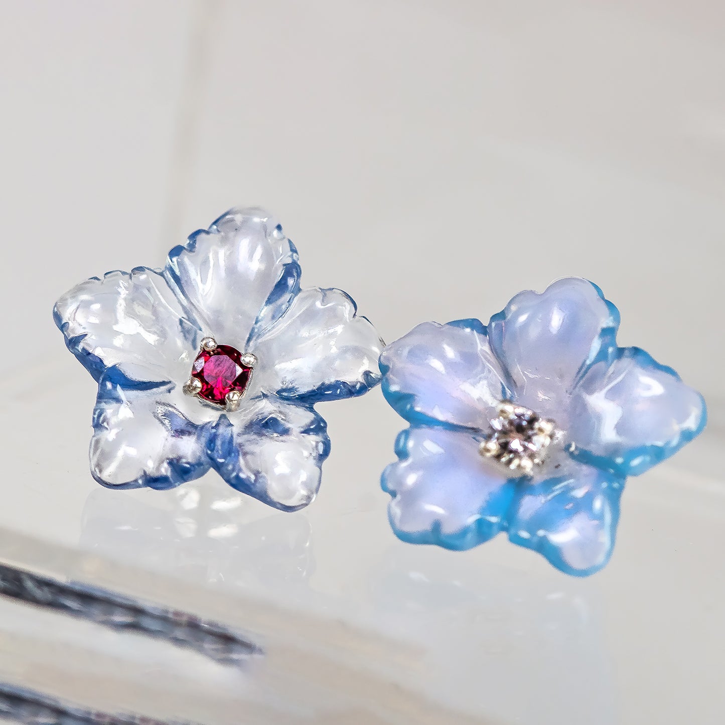 Nanosital Opals Flower Pair, 18 mm