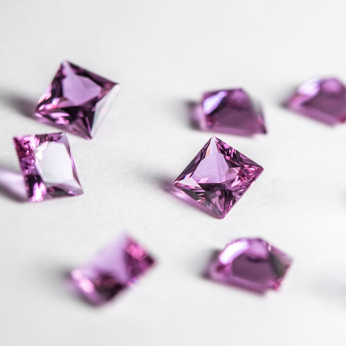 Nanosital #A-2462 Rhodolite Square 7*7 mm