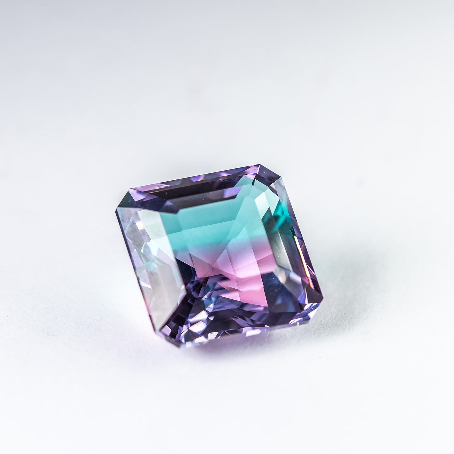 Nanosital Bi-color #A-3674 + #A-108/B Pink-Blue Octagon 15*15 mm