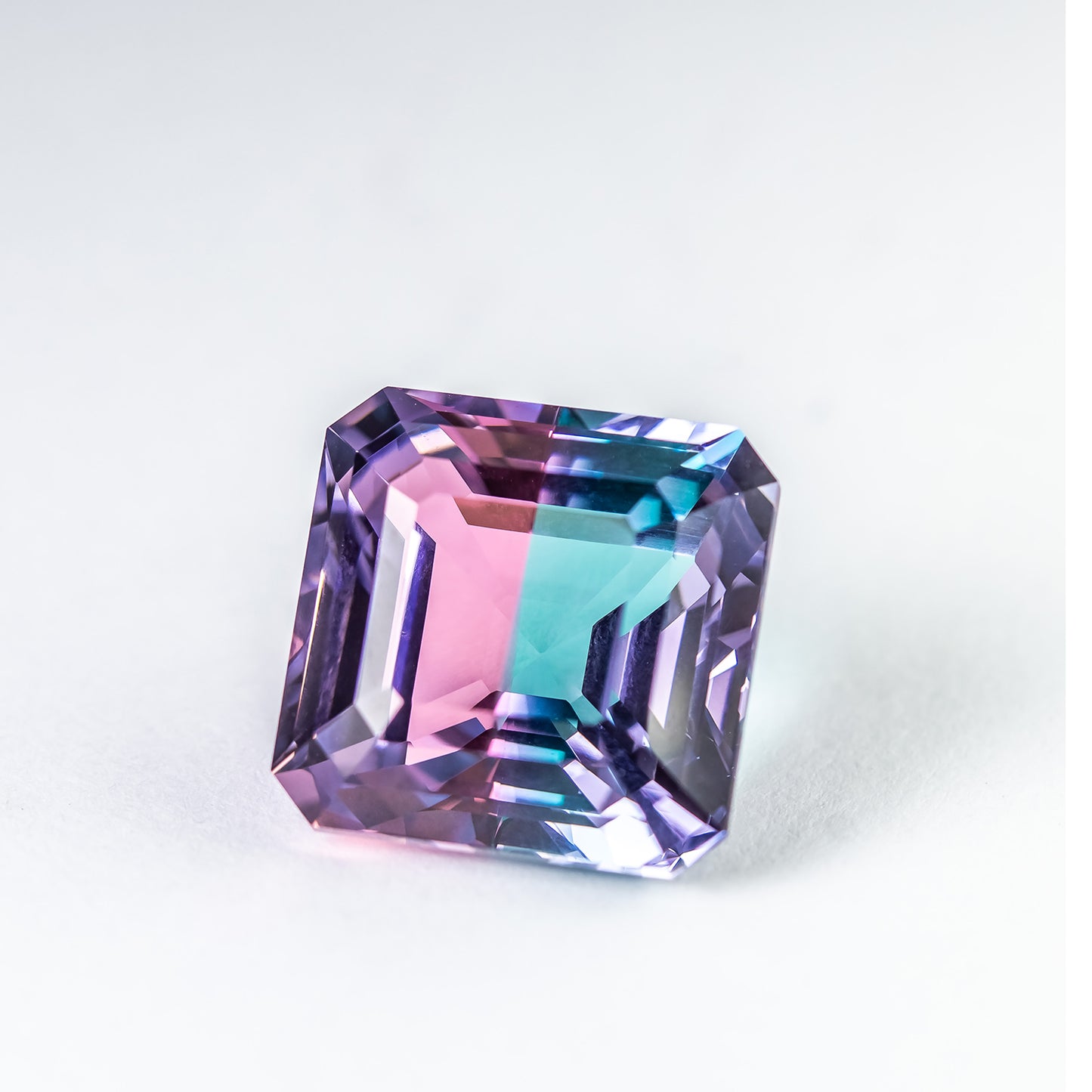 Nanosital Bi-color #A-3674 + #A-108/B Pink-Blue Octagon 15*15 mm