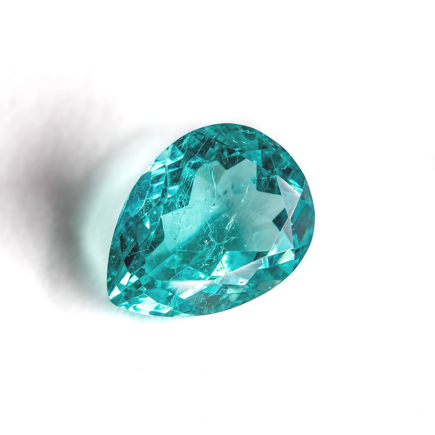 Nanosital #Z-108/B Paraiba with inclusions Pear 16*12 mm