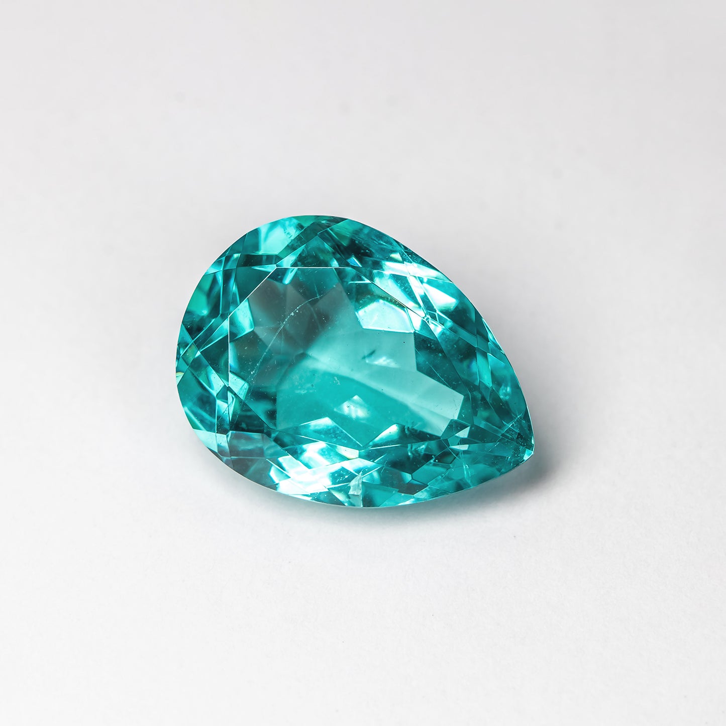 Nanosital #Z-108/B Paraiba with inclusions Pear 16*12 mm