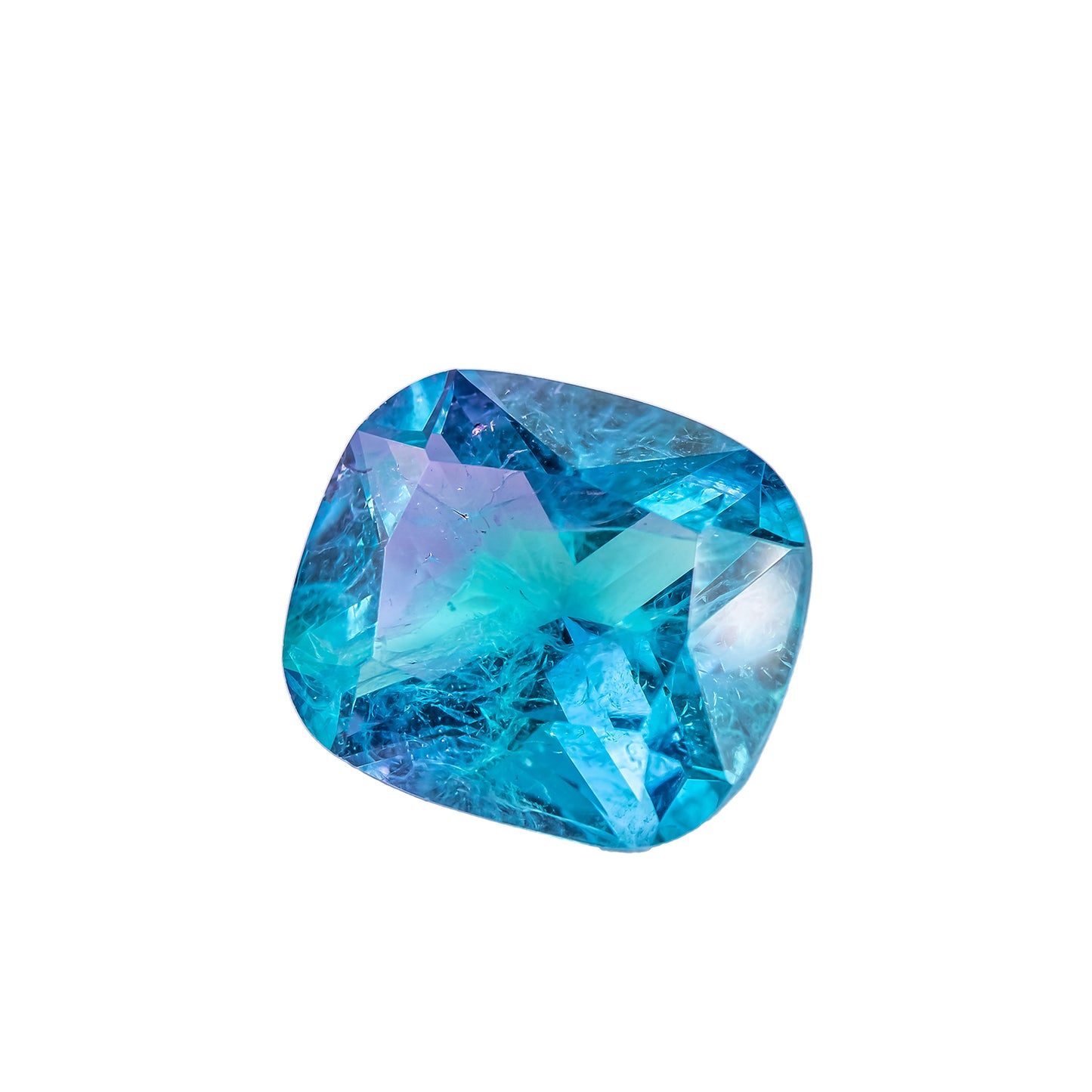 Nanosital #A-108/B+ B-1805 Blue-Purple Mélange Cushion 16*14 mm