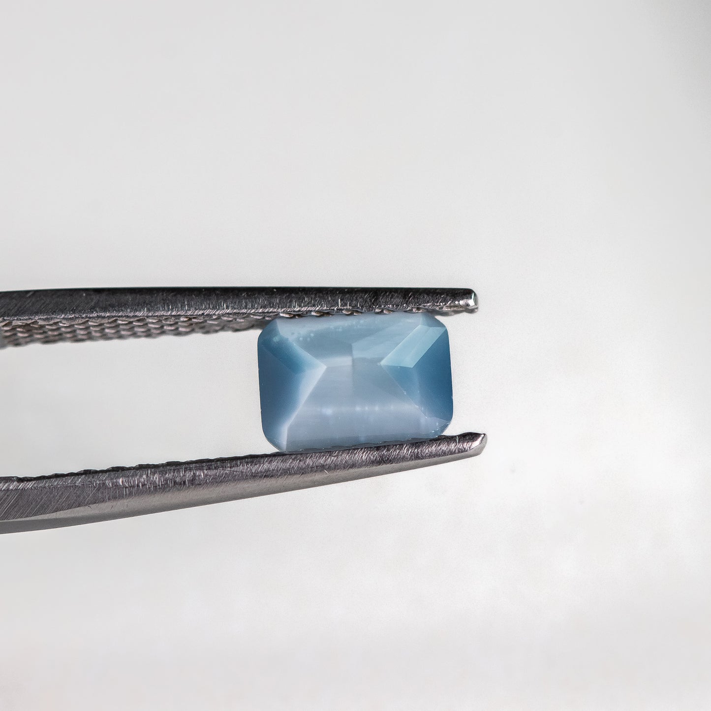 Nanosital #A-8616 Cat's eye London Blue Octagon 8*6 mm