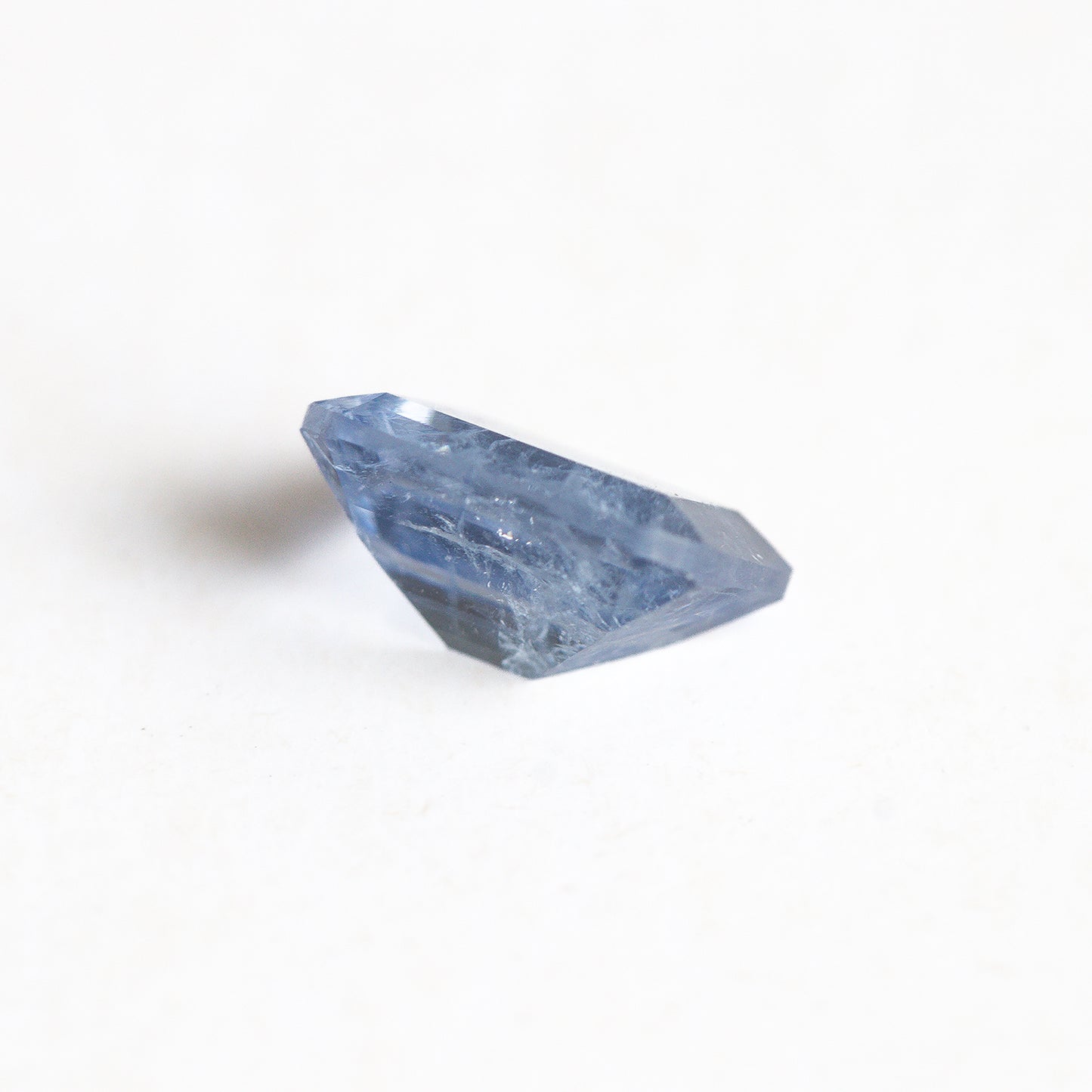 Nanosital #Z-4056 Light Blue Sapphire with inclusions Octagon 10*8 mm