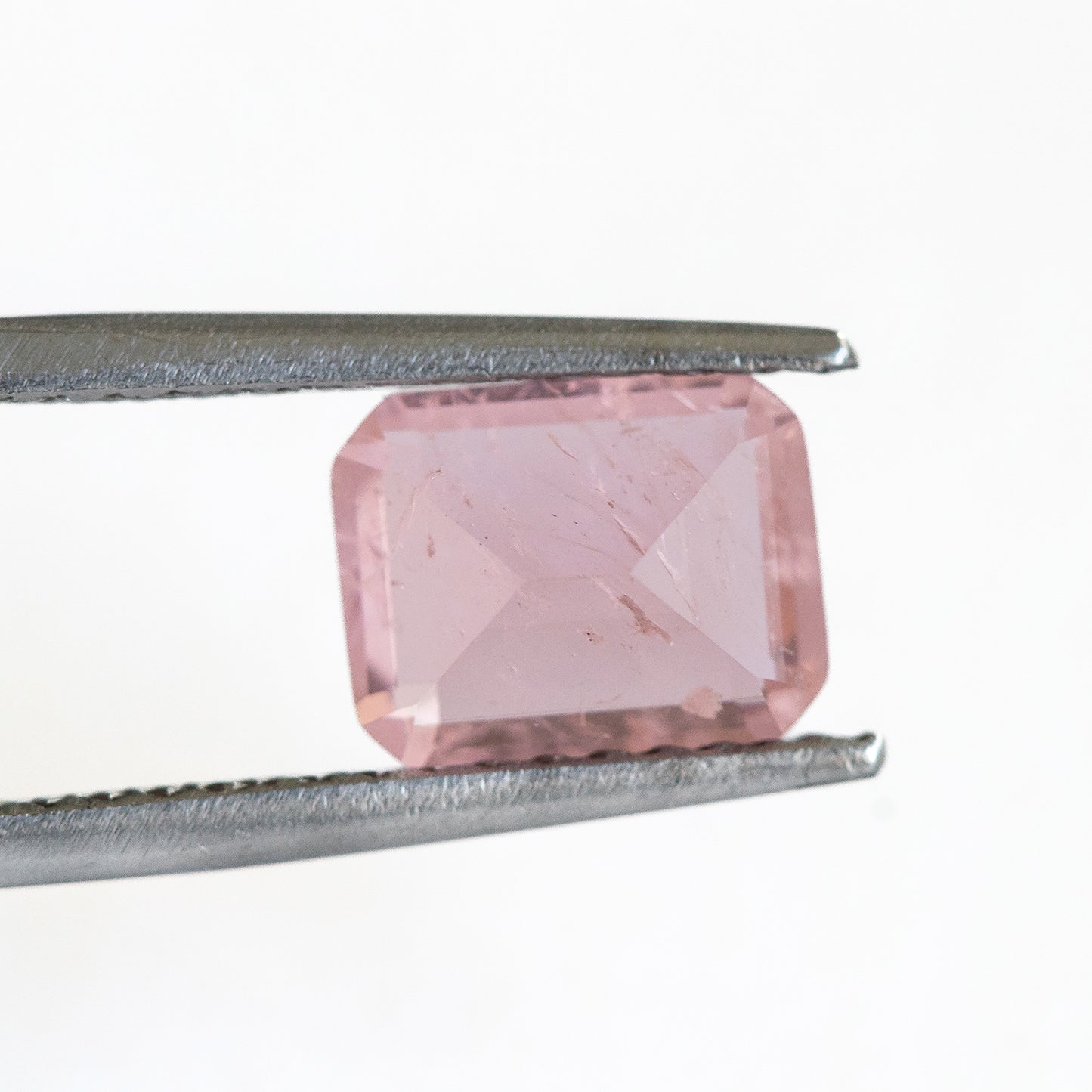 Nanosital #Z-45 Morganite with inclusions Octagon 10*8 mm