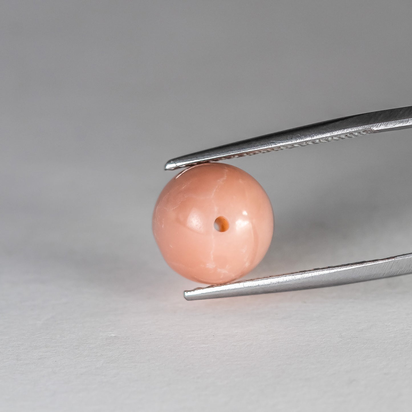 Nanosital #A-3222 Coral Peach Beads 14*11 mm with hole 1 mm