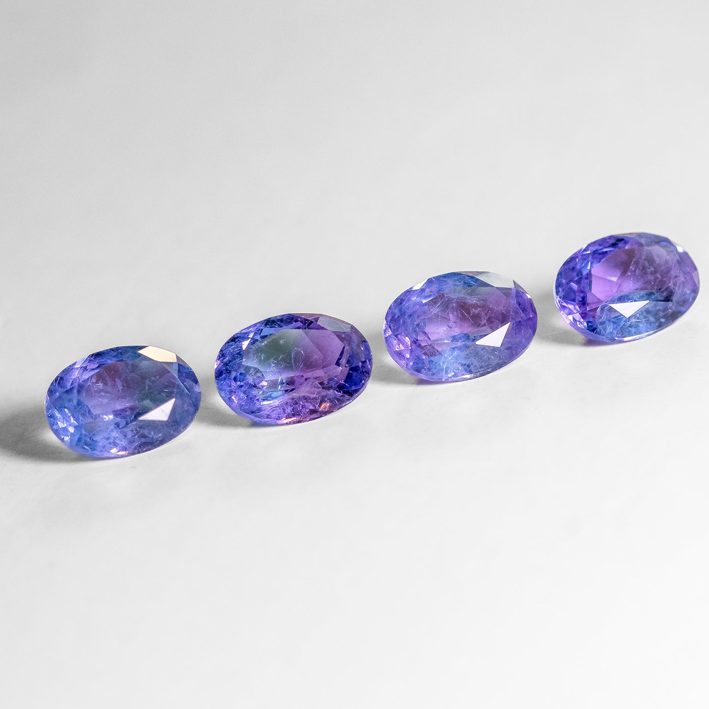 Nanosital #A-108/B+ B-1805 Blue-Purple Mélange Oval 14*10 mm