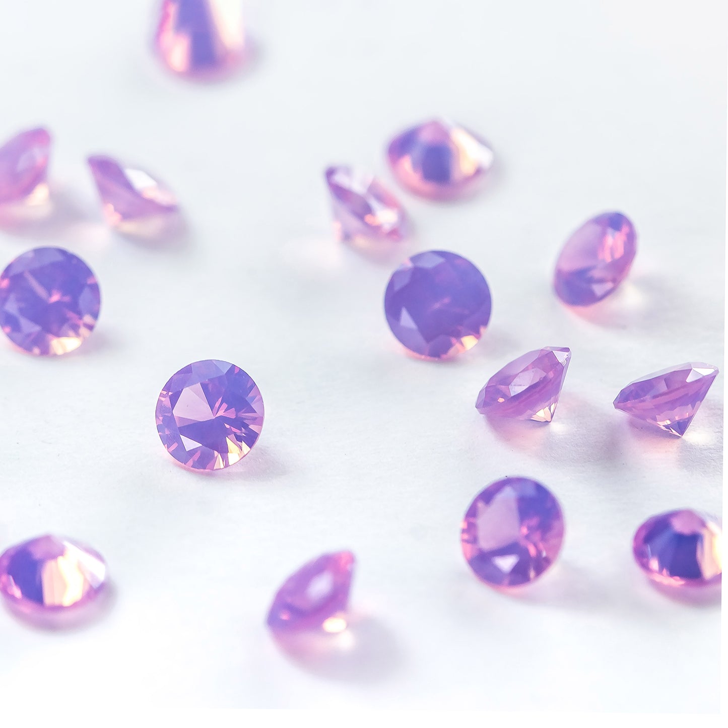 Nanosital #E-181/1 Chalcedony Orchid Cherry Round 6 mm