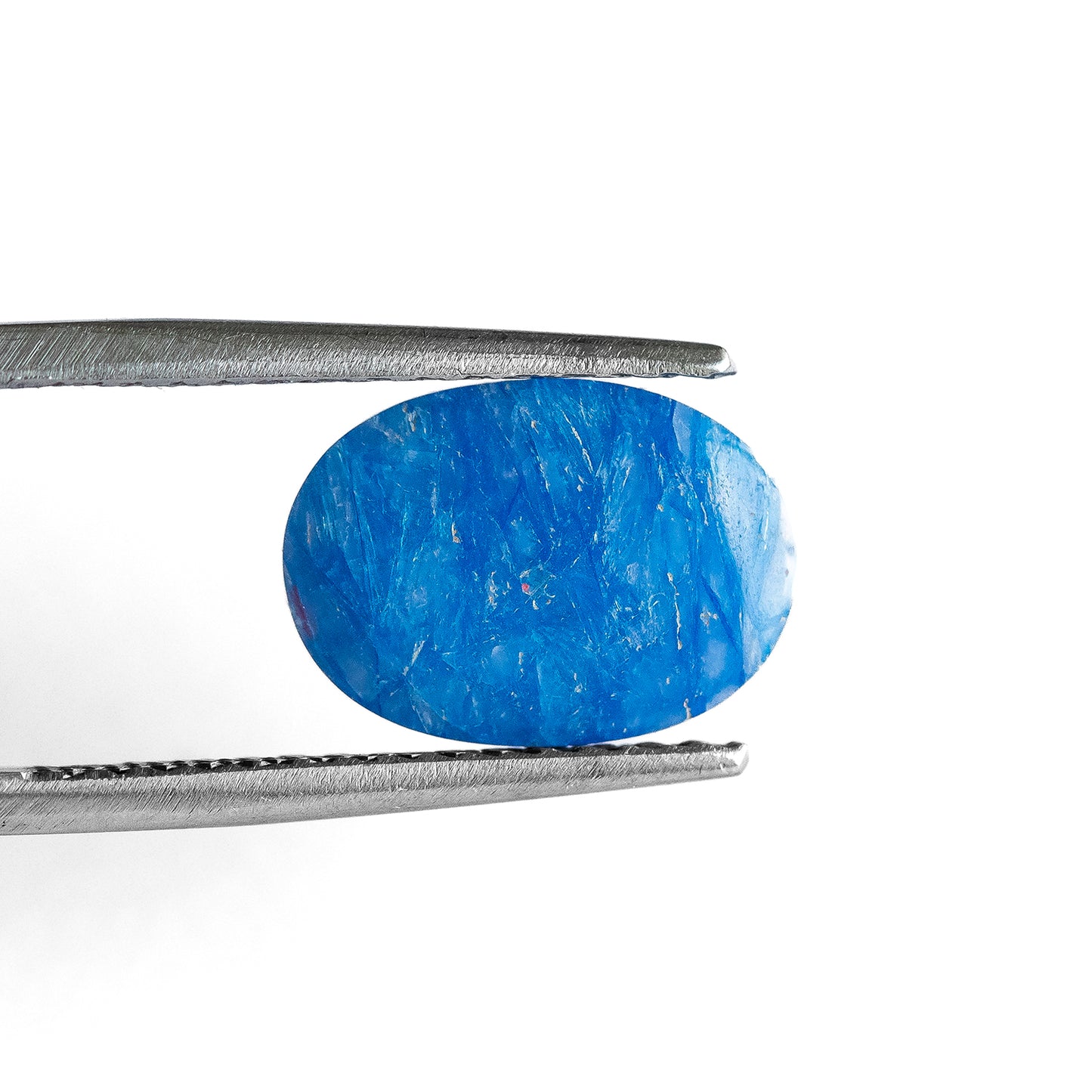 Nanosital #E-563 Blue Sapphire Opaque Oval Cabochon 14*10 mm