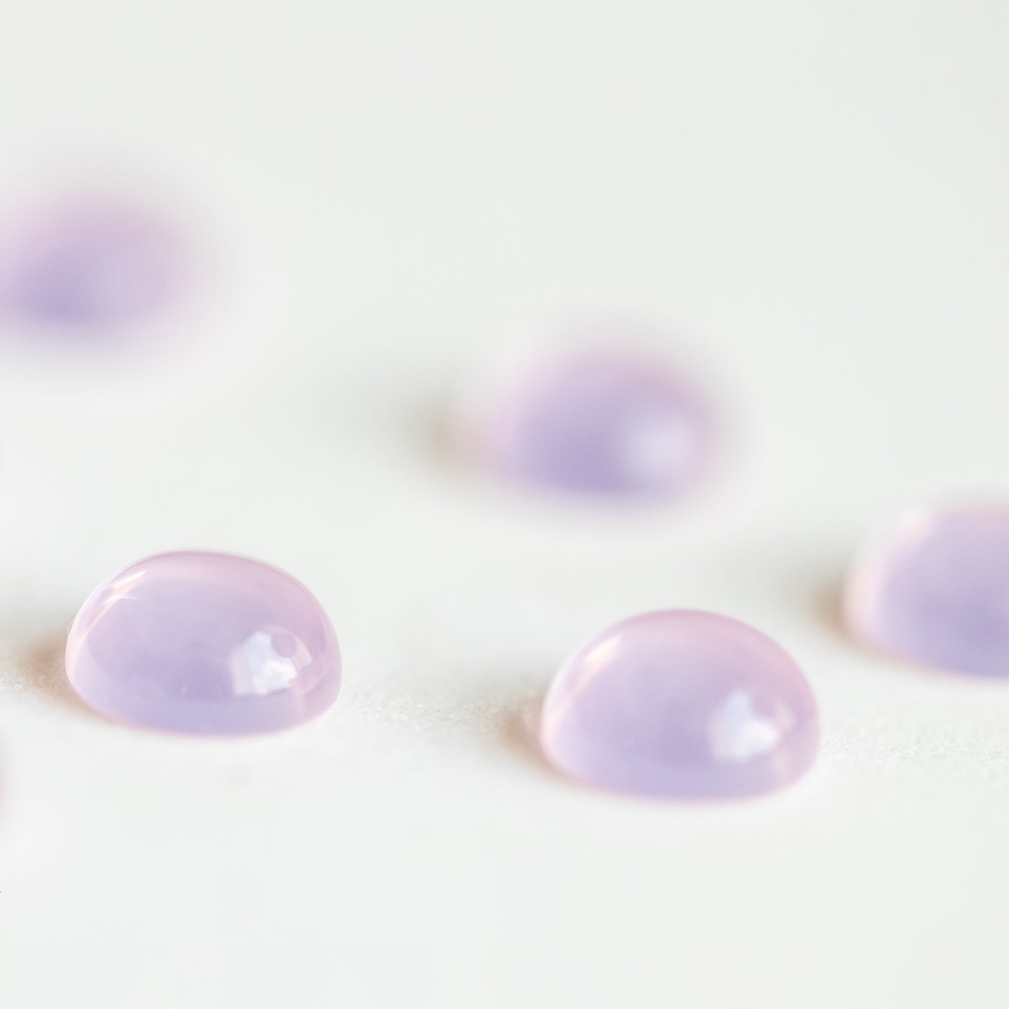 Nanosital #E-196/1 Pink Quartz Round Cabochon 6 mm